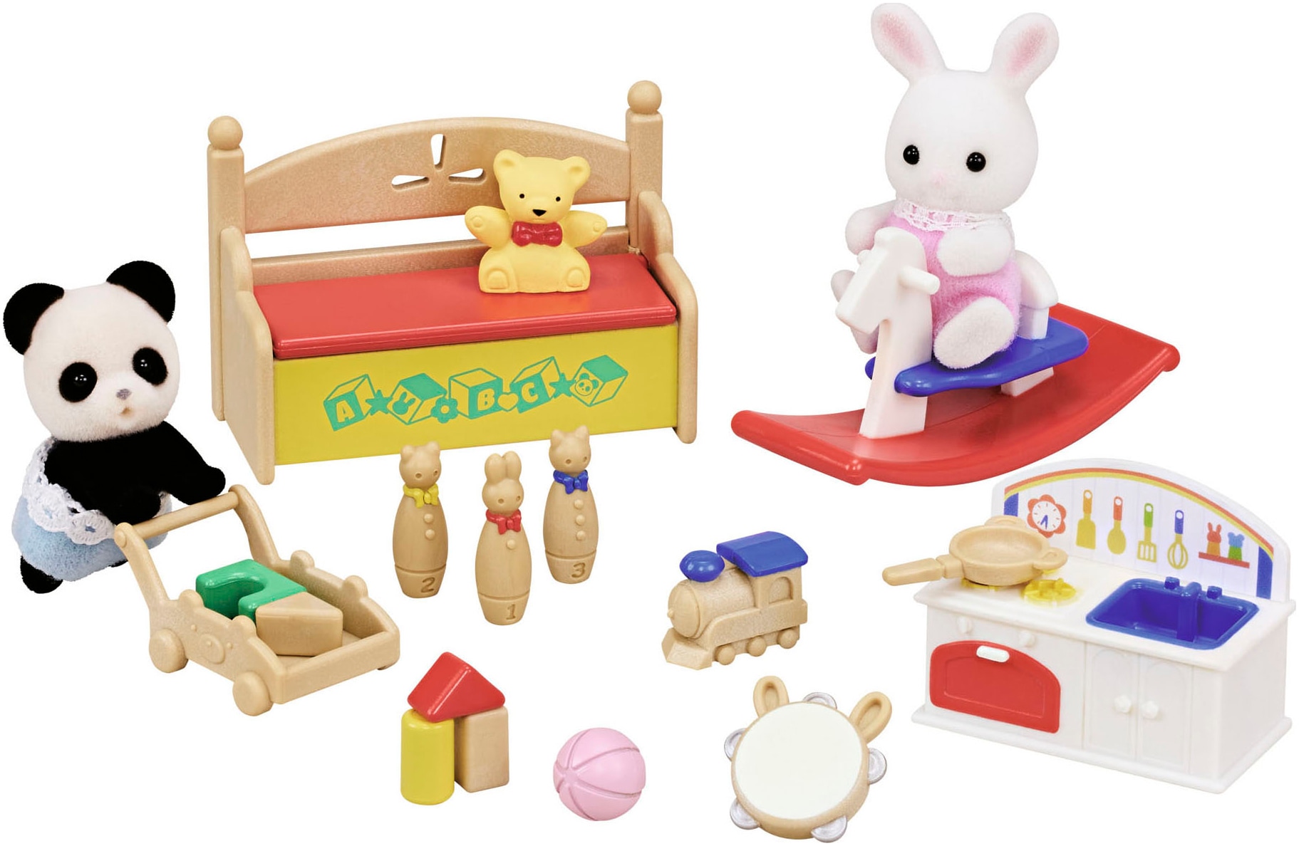 Sylvanian Families Spielfigur »Spielset Baby Kindergarten Spielzeug mit Figuren (5709)«