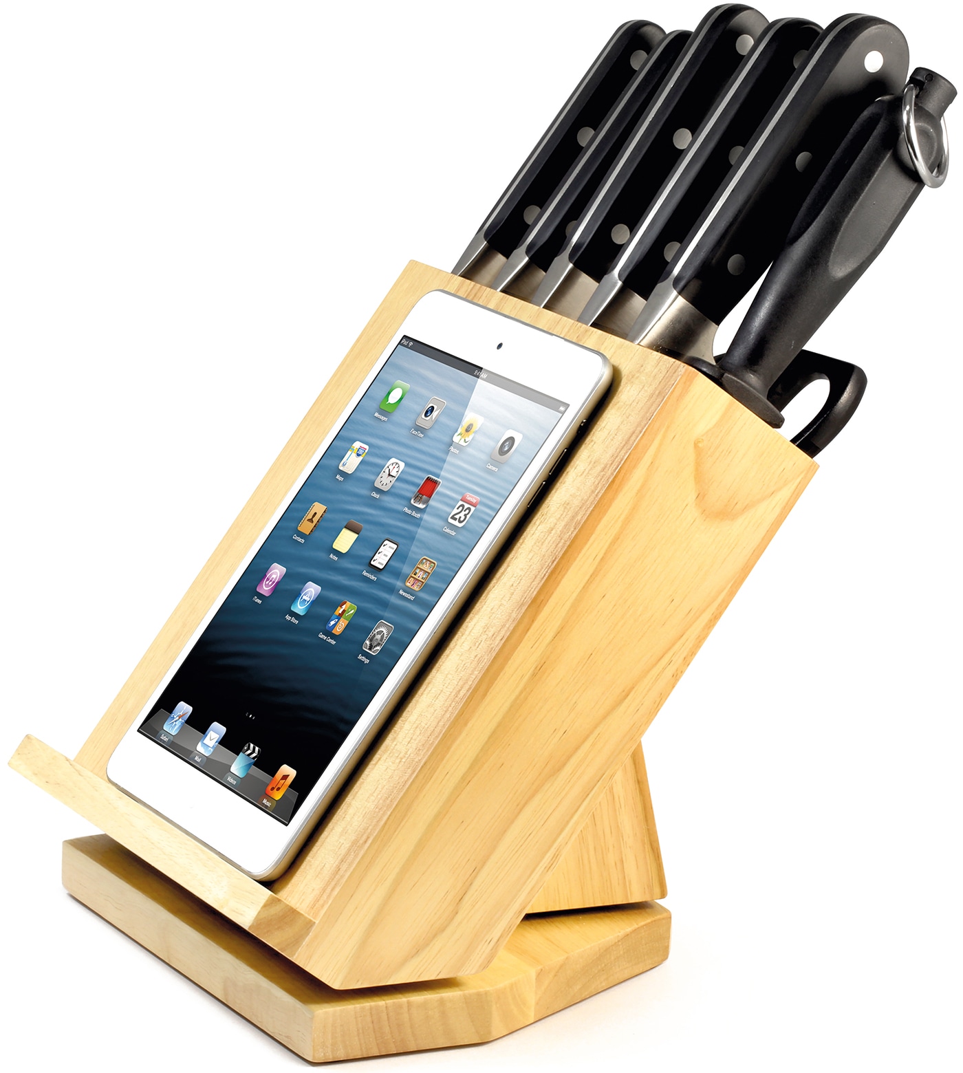 CS Koch-Systeme Messer-Set »PREMIUM 8-teilig, Edelstahl rostfrei« mit Rotierfunktion und Tablethalter