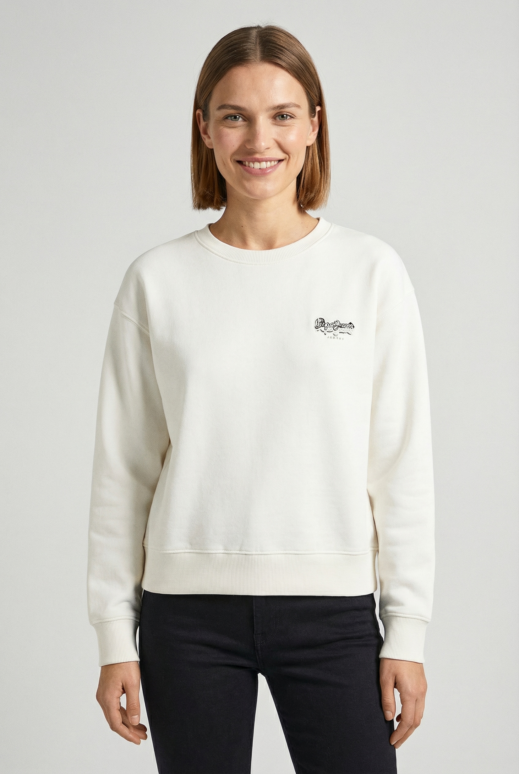 Pepe Jeans Sweatshirt »LETHA«, mit geripptem Rundhals

