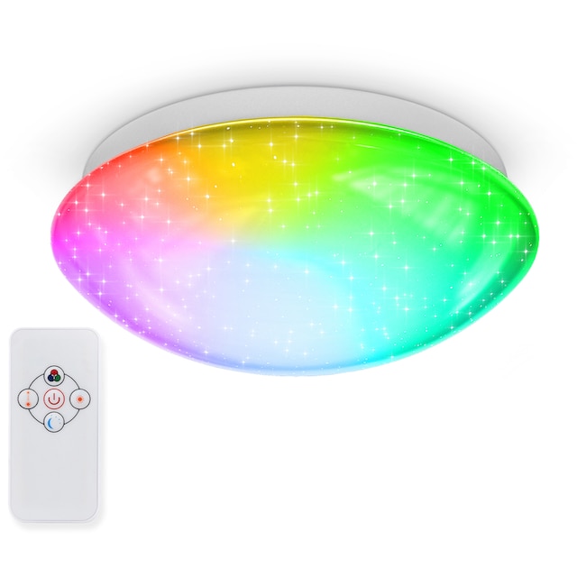 B.K.Licht LED Deckenleuchte, 1 flammig-flammig, RGBW, Deckenlampe, 4-stufig  dimmbar, mit Farbwechsel, inkl. 10W LED auf Raten bestellen