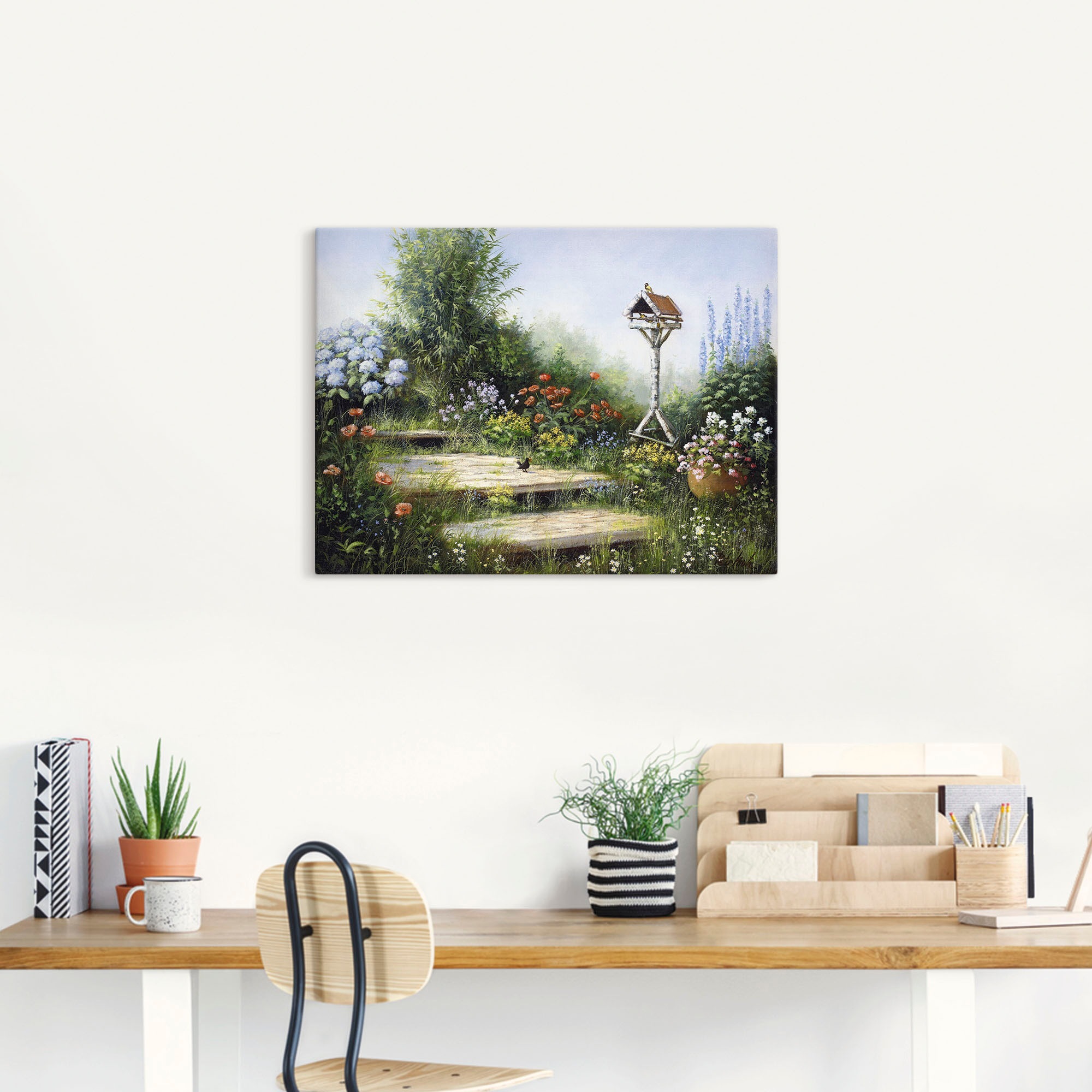 Artland Leinwandbild »Lieder der Vögel« Garten 1 Stk. tlg. auf Keilrahmen g günstig online kaufen