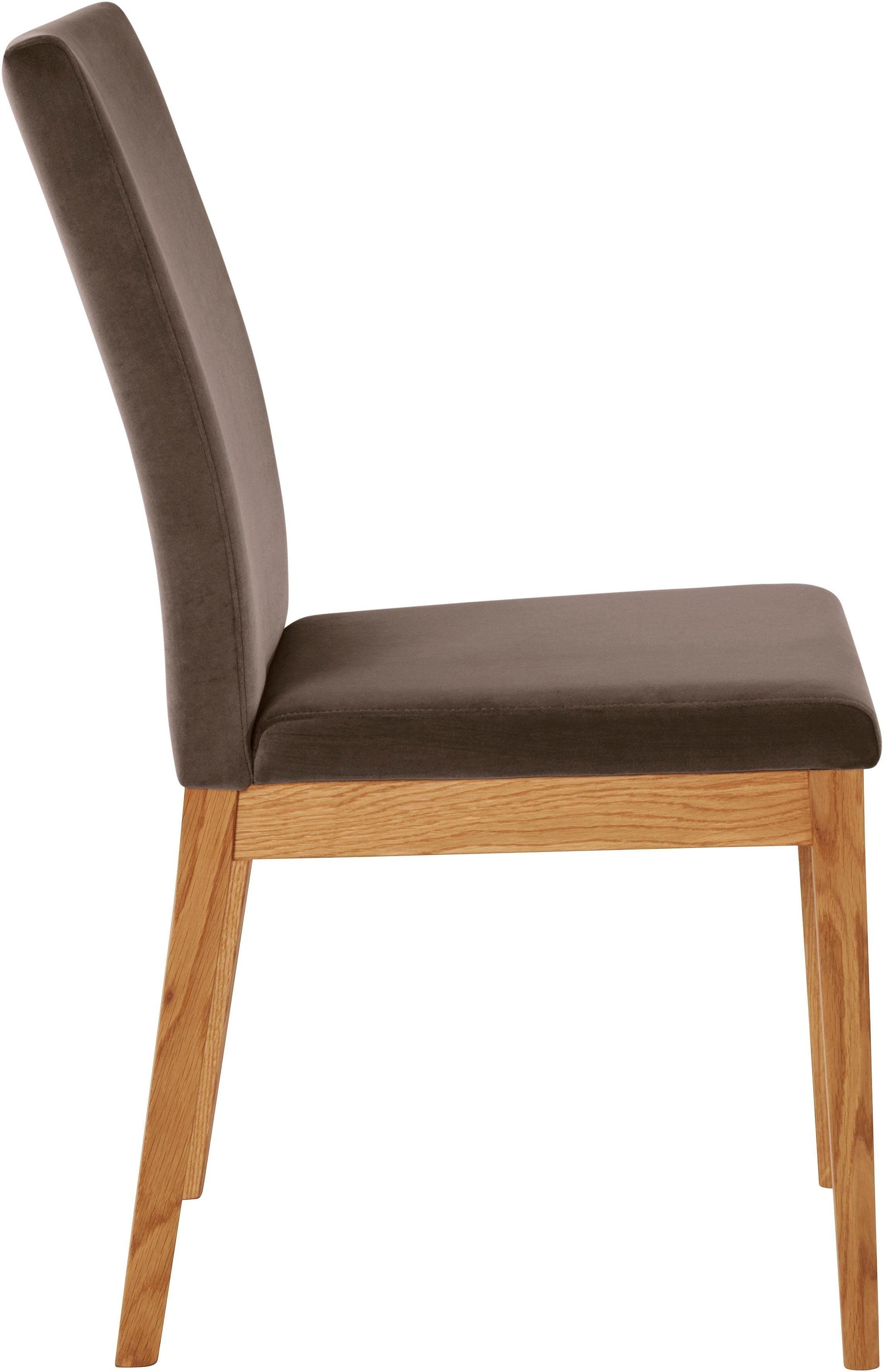 Home affaire Stuhl »Dendres«, (Set), 2 St., Luxus-Microfaser