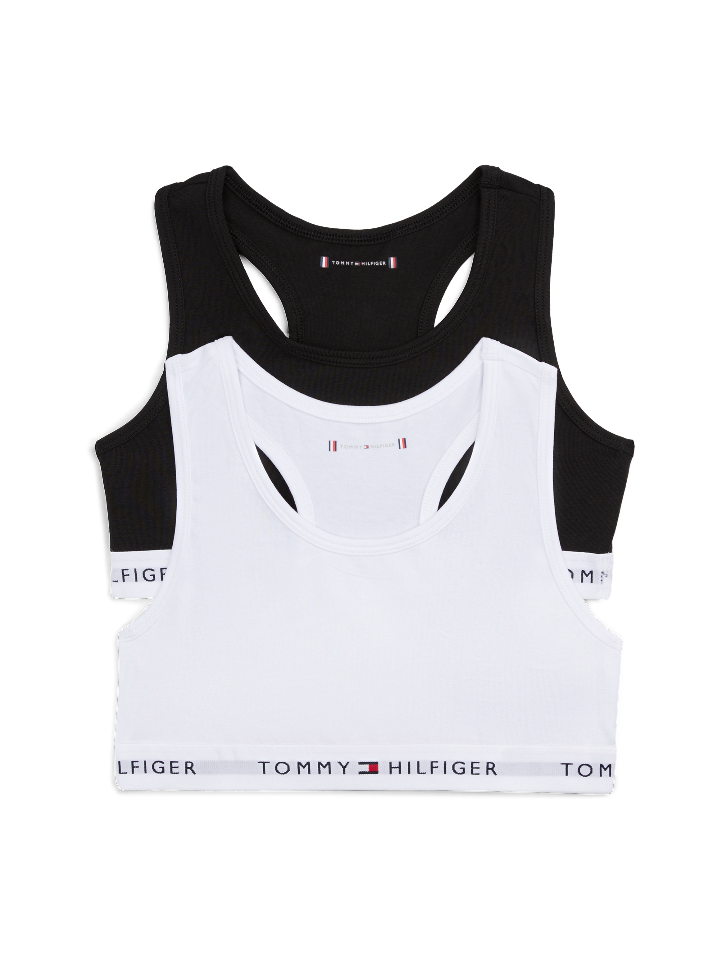 Tommy Hilfiger Underwear Teenie-BH »2 PK BRALETTE mit elastischem Bund im 2er-Pack« Packung, 2er,  unifarben, casual, körpernah, Baumwollmix