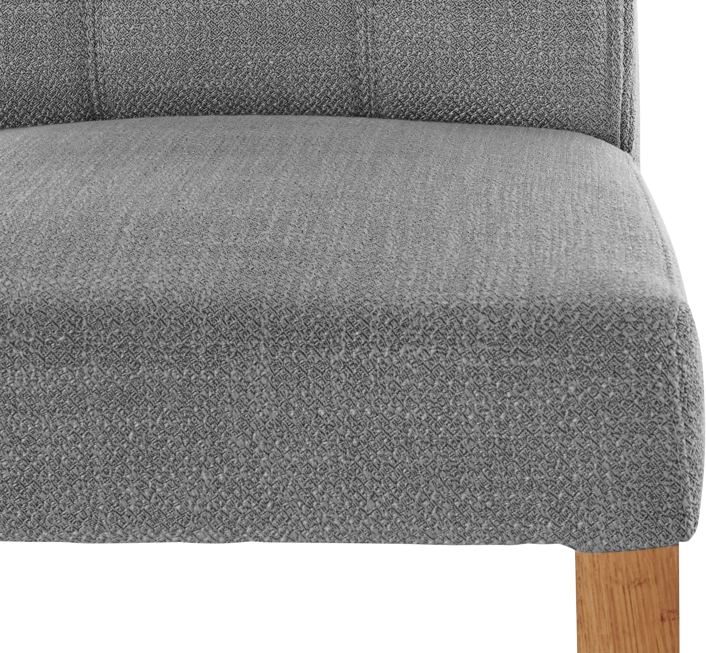 INOSIGN Esszimmerstuhl, (Set), 2 St., Struktur (100% Polyester), Rückenlehne mit Steppung