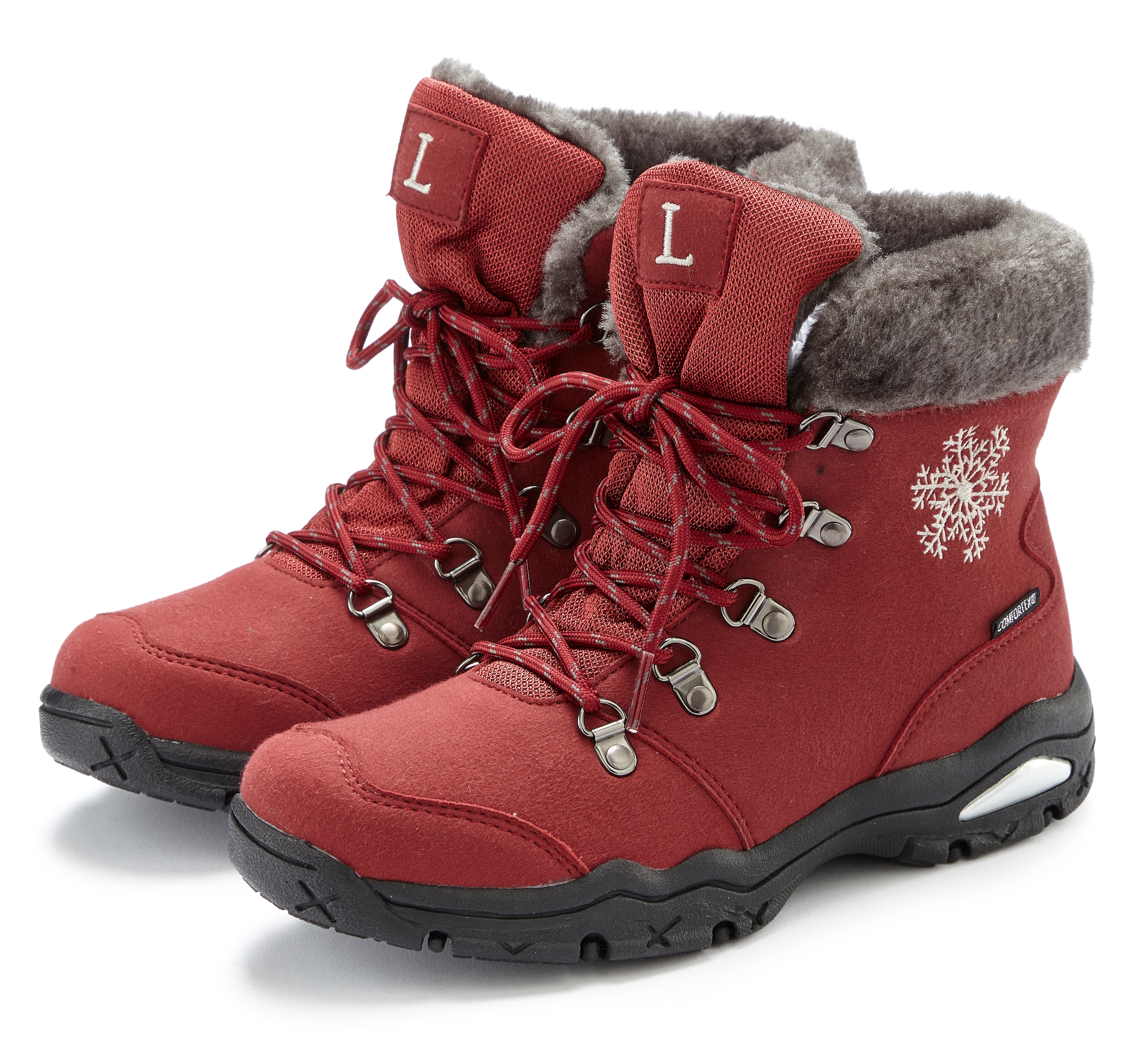 LASCANA Winterstiefelette »Stiefelette, Stiefel, Winterstiefel«, mit Warmfutter, wind- & wasserabweisender Tex-Membran, Outdoor Boots