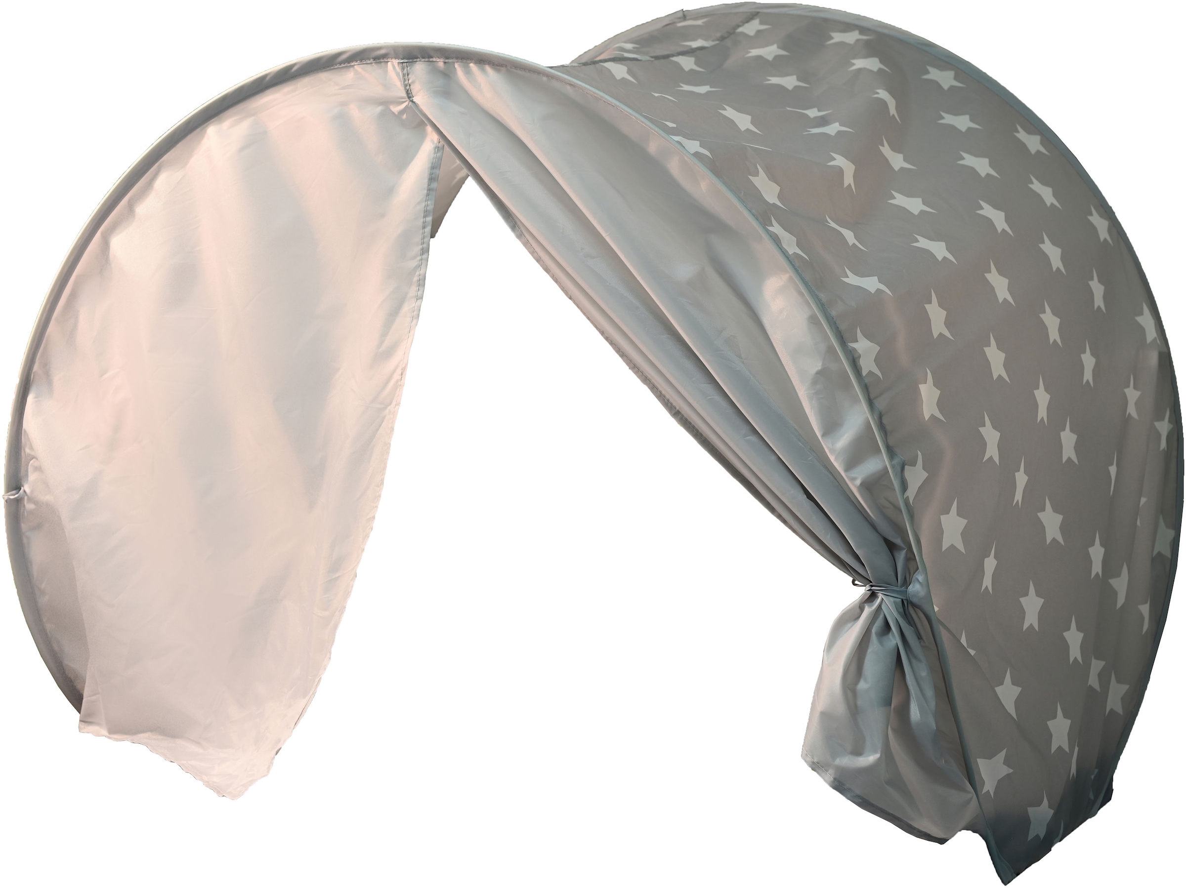 Knorrtoys® Betttunnel »Bettzelt, Grey White Stars«
