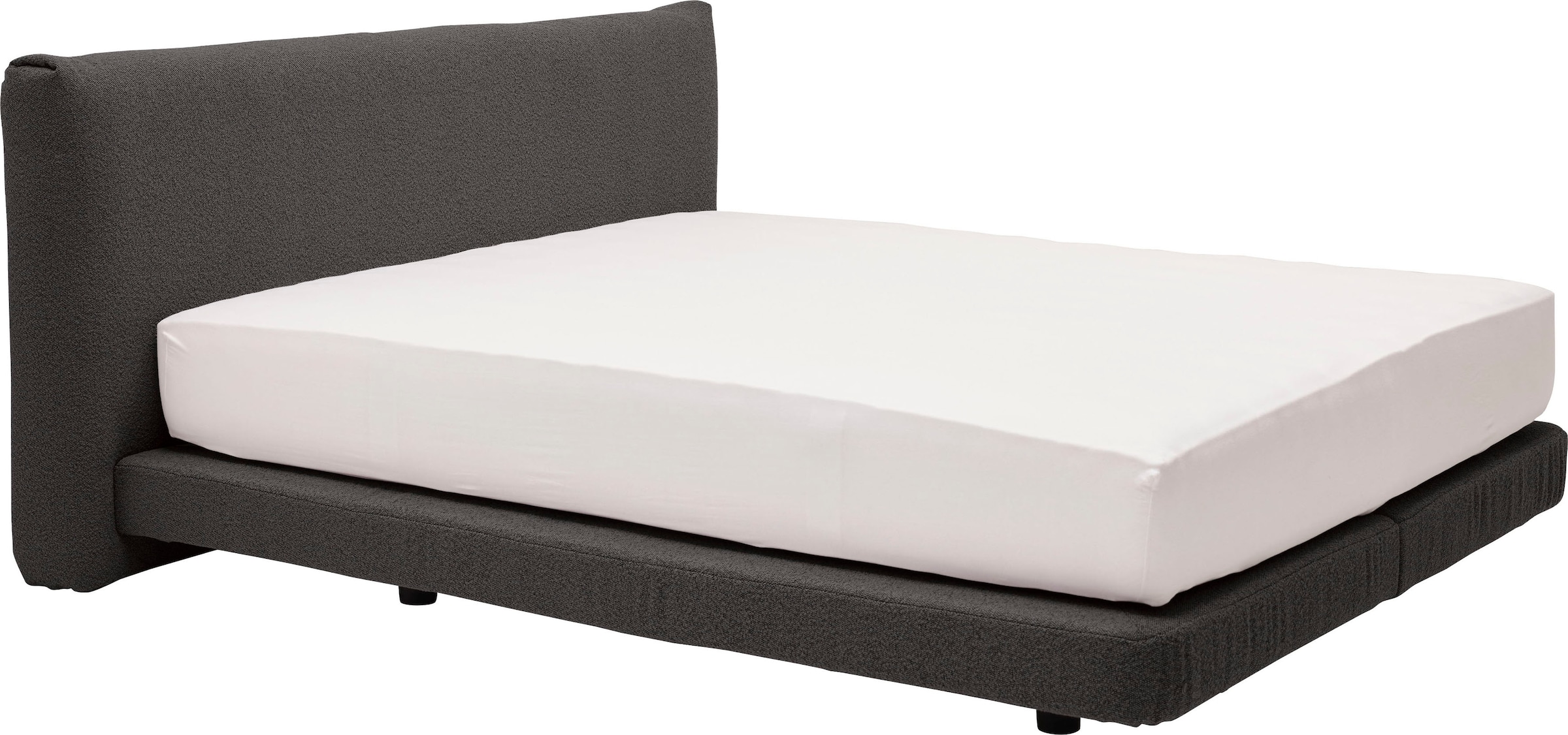 Boxspringbett »CLOUD NINE BOX«, in weichem Bouclé-Stoff, Kopfteilhöhe: 94 cm