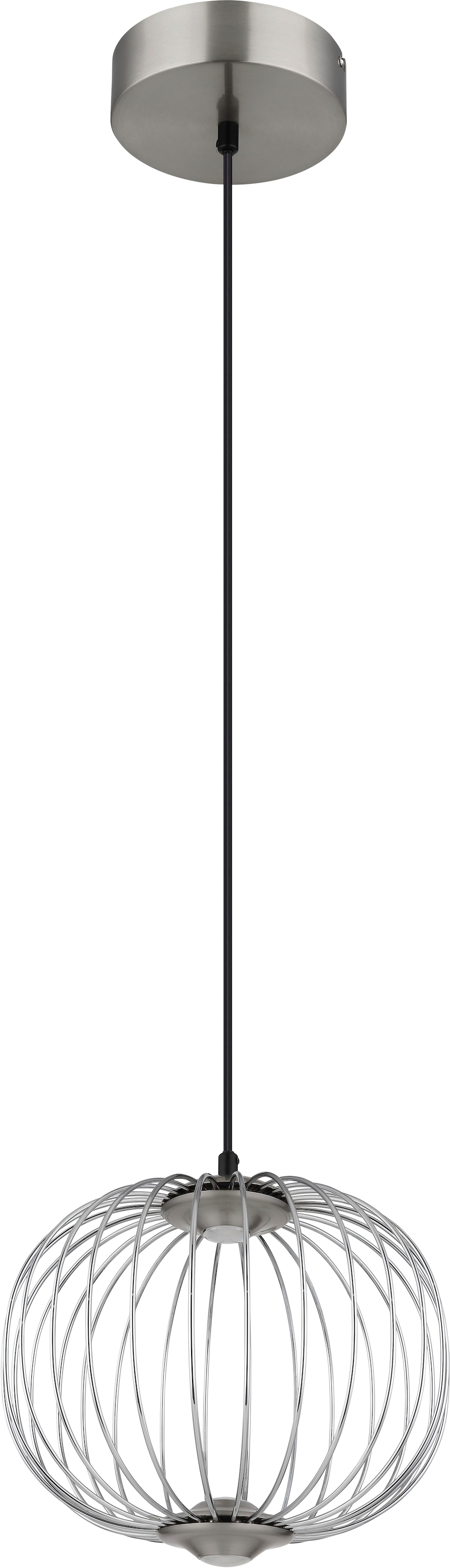 GLOBO LIGHTING Hängeleuchte »GALWAY« LED-Modul 1 Stk. Warmweiß Hängelampe 3 Stufen Metallstäbe DM 30cm Esszimmer