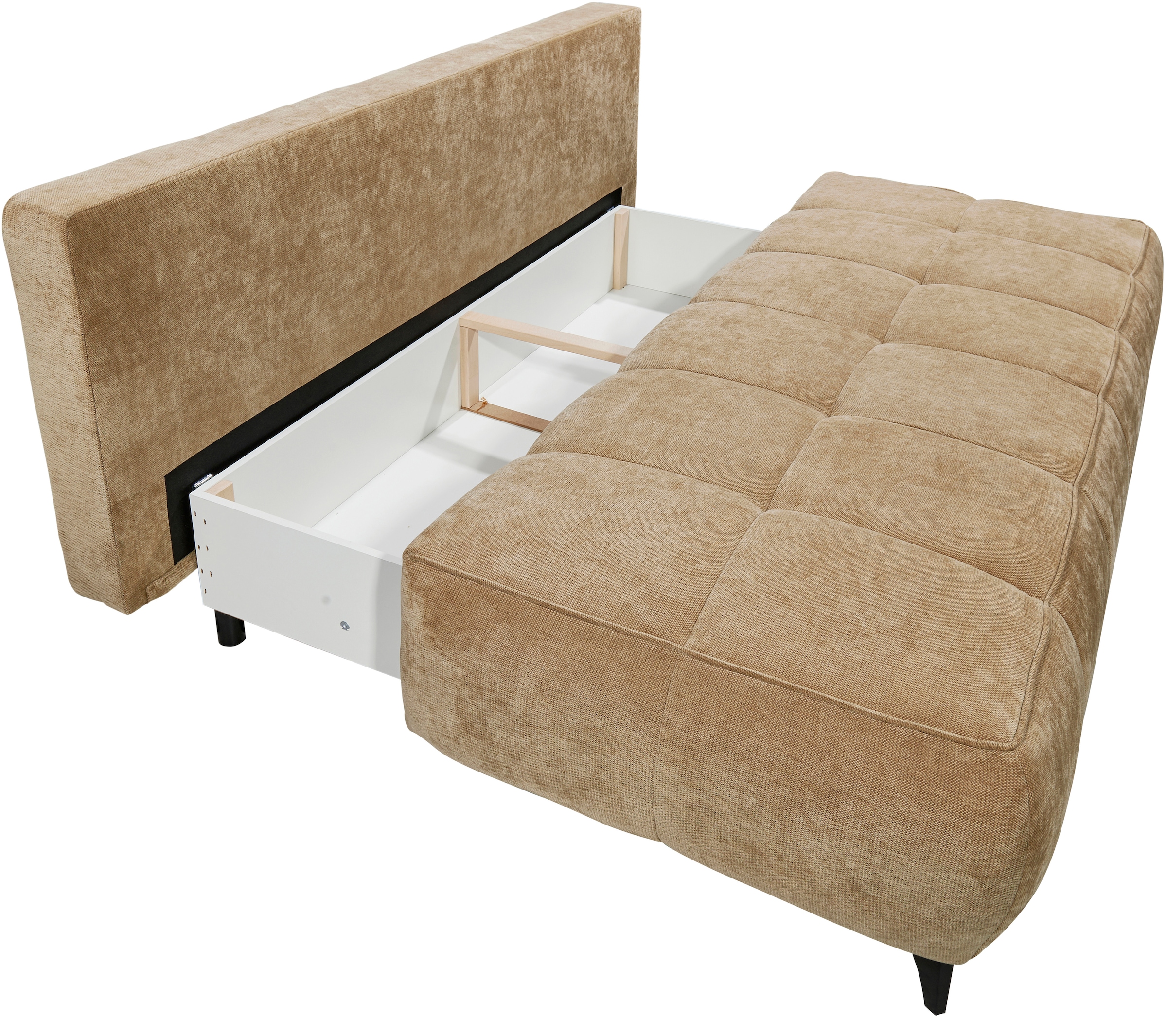 ED EXCITING DESIGN Schlafsofa »Elisa Liftbeschlag, Federkern, Bettfunktion und Bettkasten, B. 215cm«