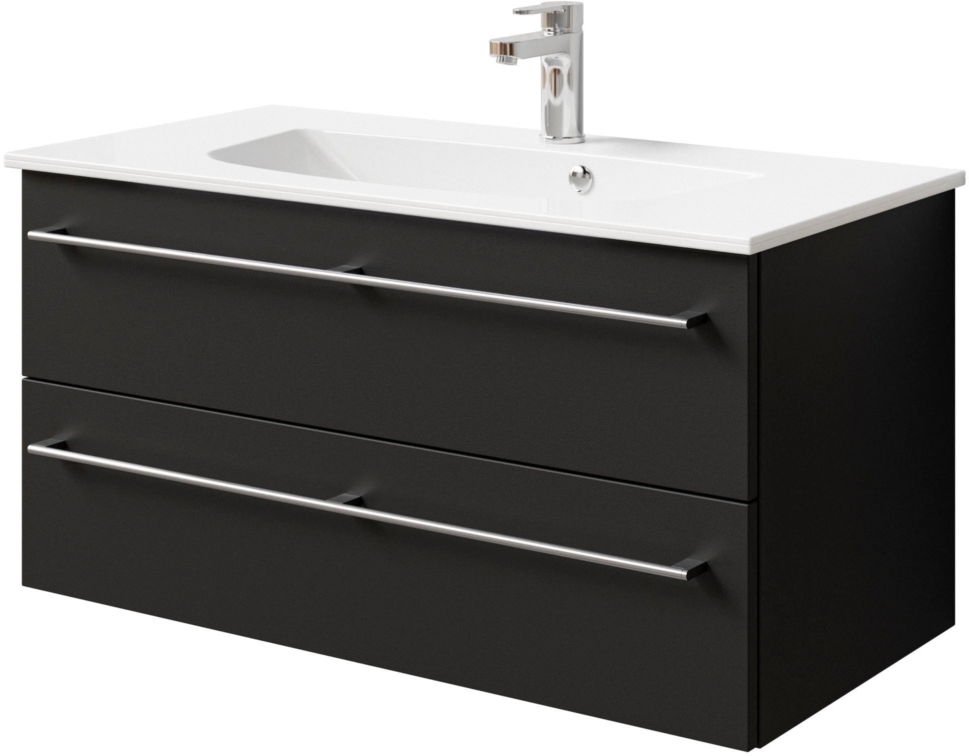 Saphir Waschtisch »Serie 6025 Mineralmarmor-Waschtisch mit Unterschrank, 97 günstig online kaufen
