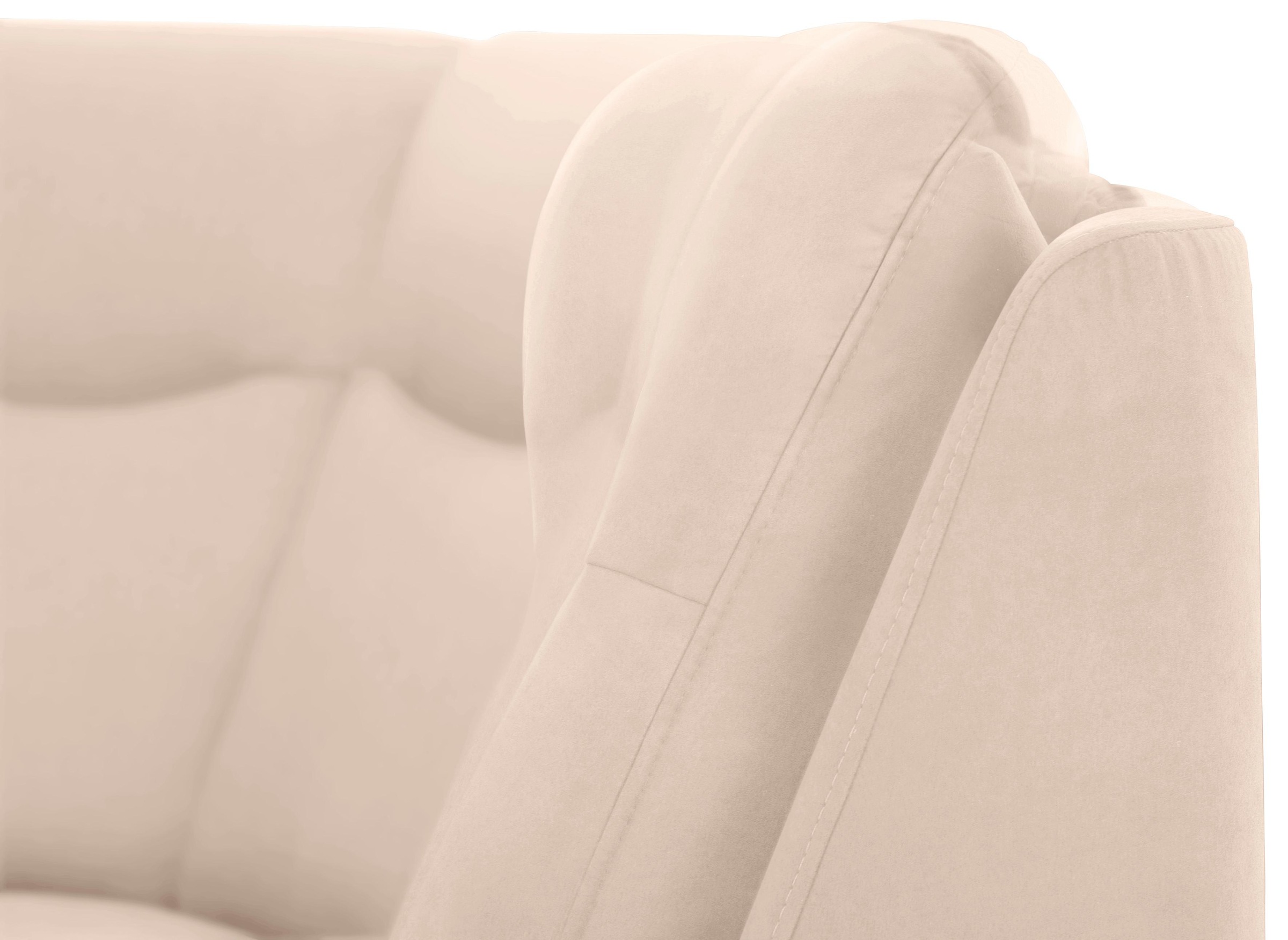 Home affaire Ecksofa »Boccaccio L-Form«, mit Federkern, incl. Kopfteilverstellung, wahlweise Bettfunktion
