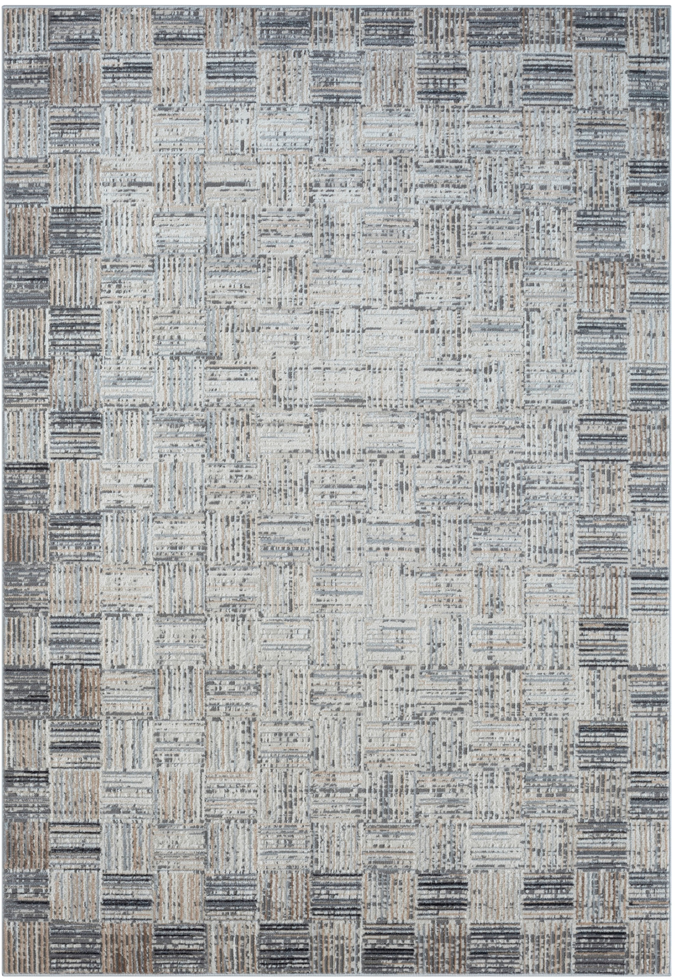 Myflair Möbel & Accessoires Teppich »My Mood Lagerräumung«, rechteckig, 8 mm Höhe, Kurzflor, Scandi-Design, mit Bordüre, besonders weich durch Microfaser
