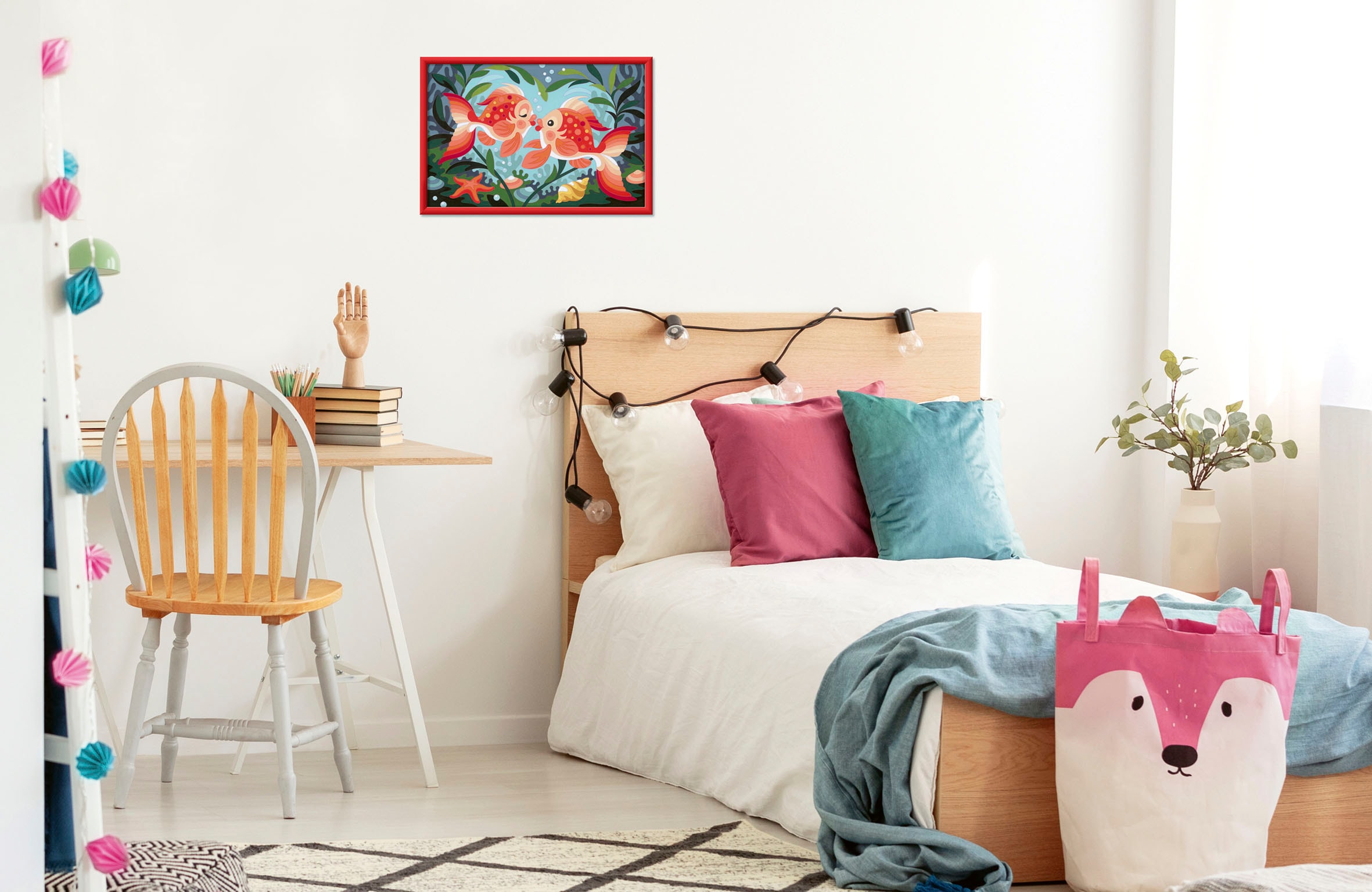 Ravensburger Malen nach Zahlen »Verliebte Fische«, Made in Europe