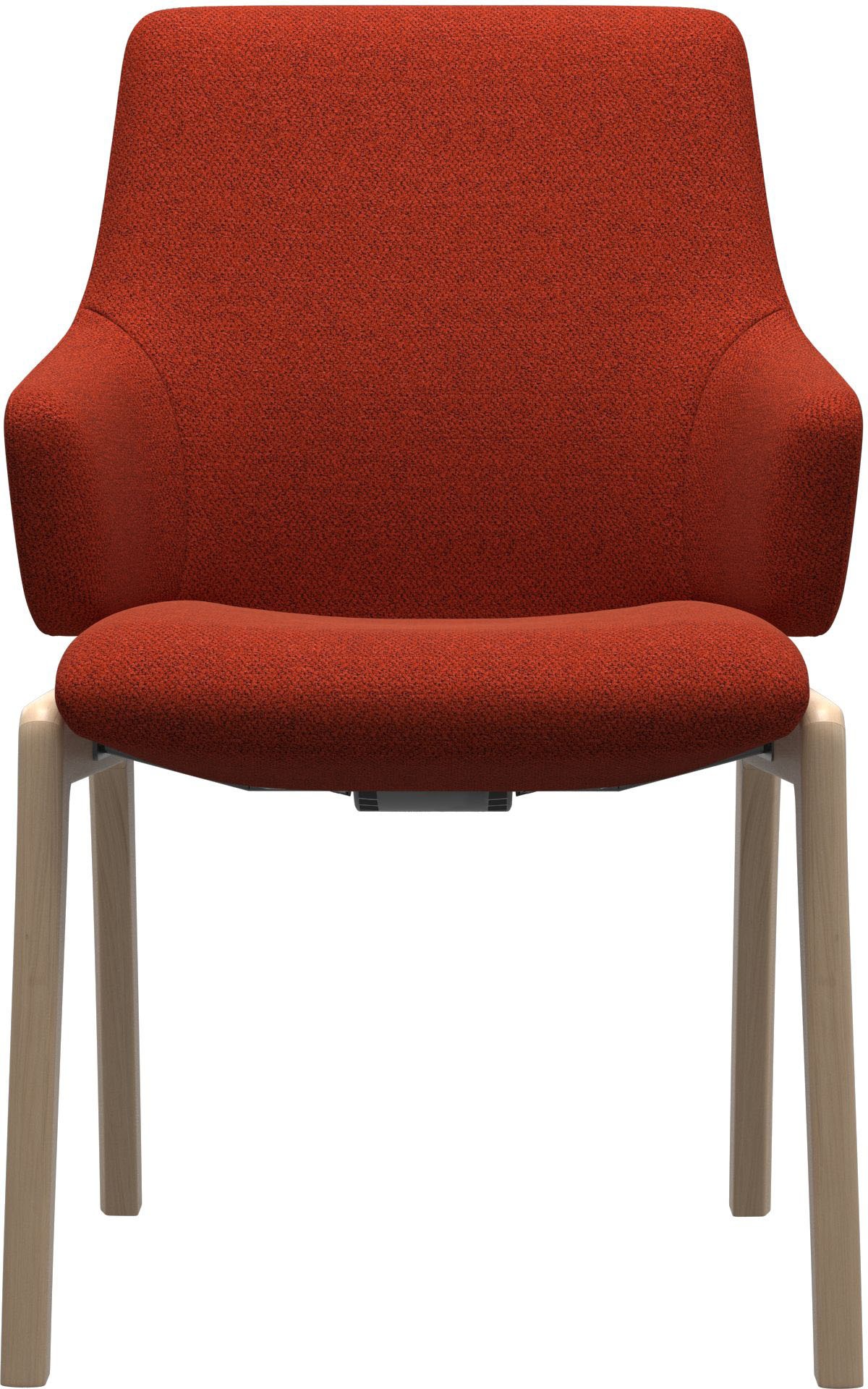 Stressless® Polsterstuhl »Laurel«, ROHLEDER Stoff Q2 FARON, Low Back mit Armlehne, Größe L, mit abgerundeten Beinen in Walnuss