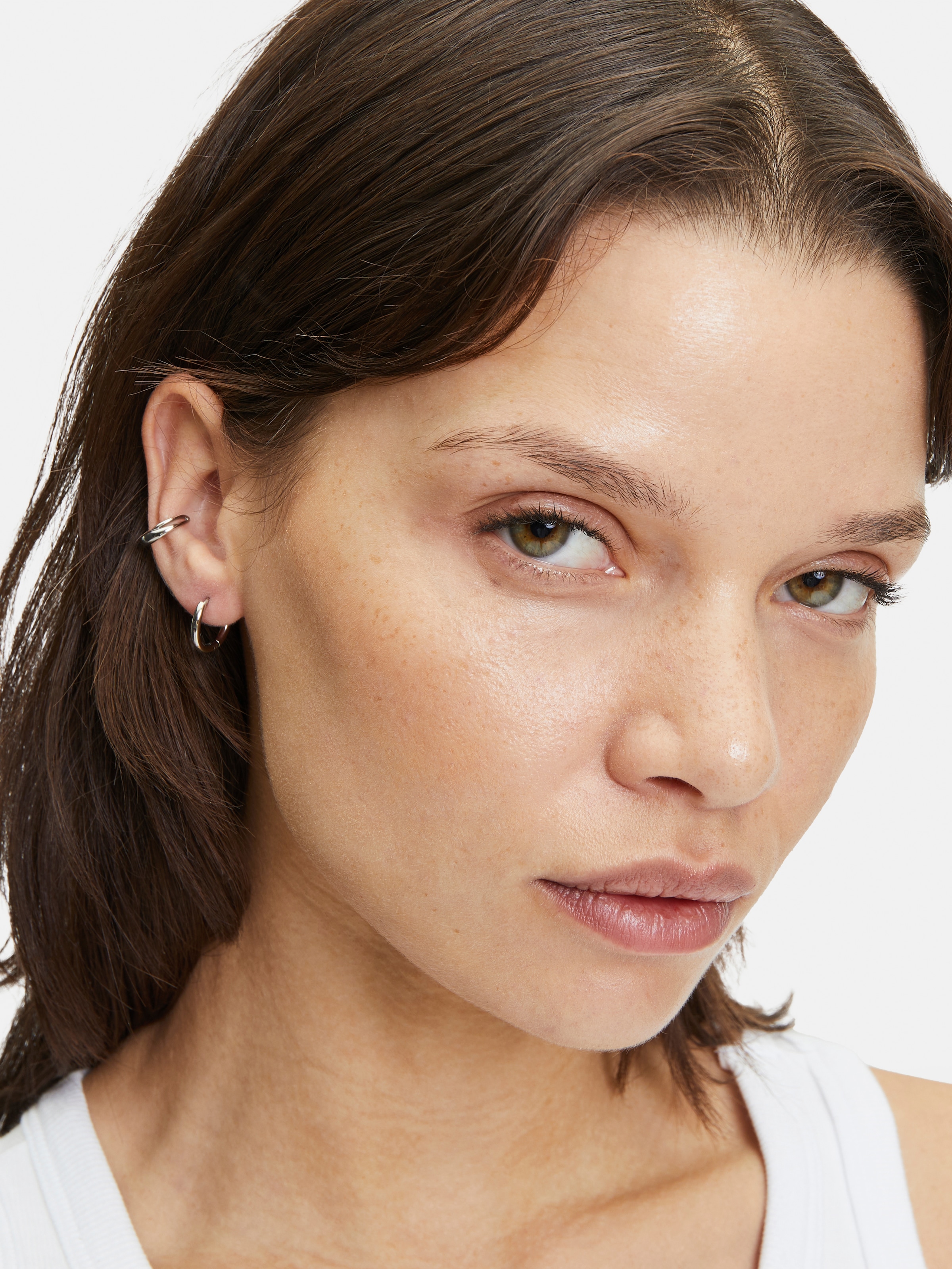 Liebeskind Berlin Paar Creolen »Schmuck Geschenk Edelstahl Ohrringe The Organic«, Einhänger abnehmbar