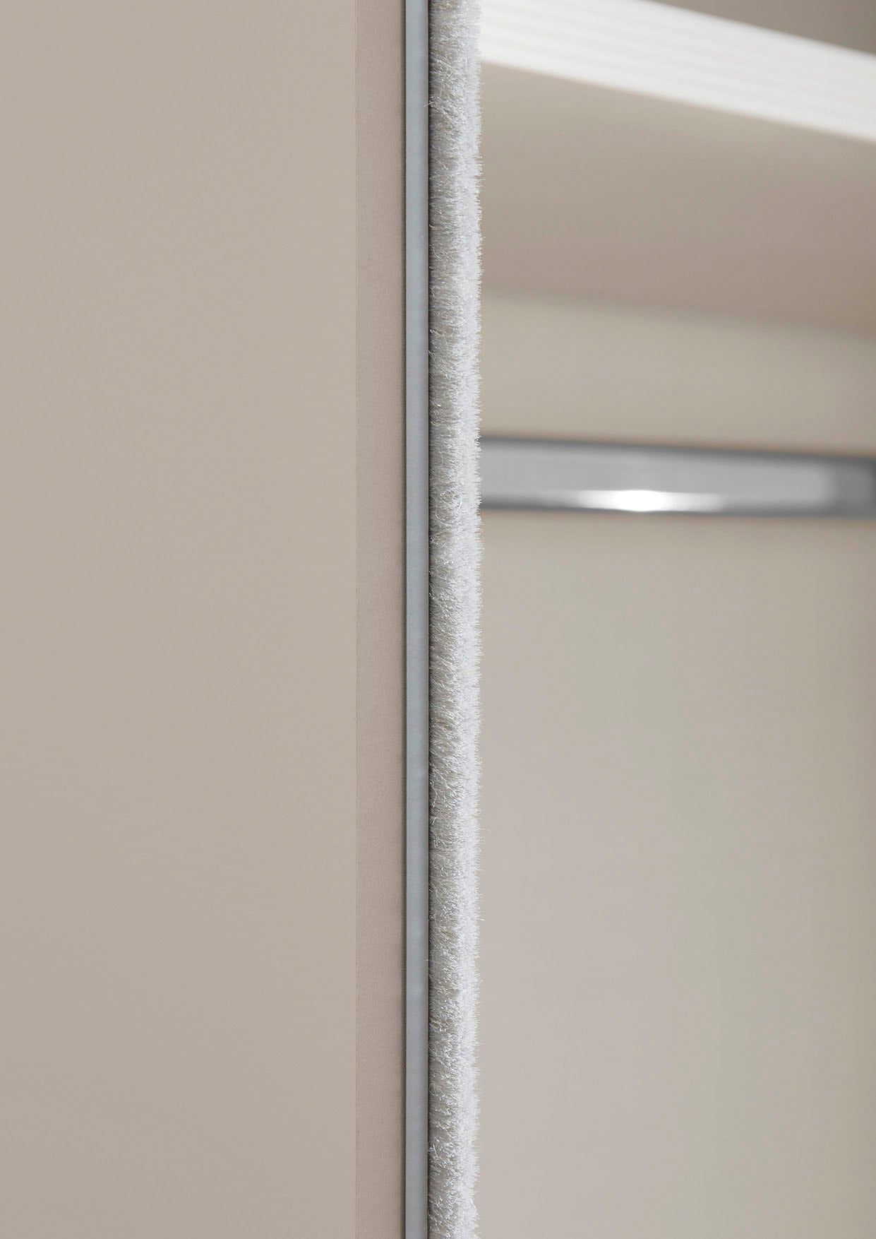 STAUD Schwebetürenschrank »Sinfonie Plus, edles Design in hochwertiger Qualität, Made in Germany« Glas und Spiegel-Frontkombination mit vier Ausstattungsvarianten