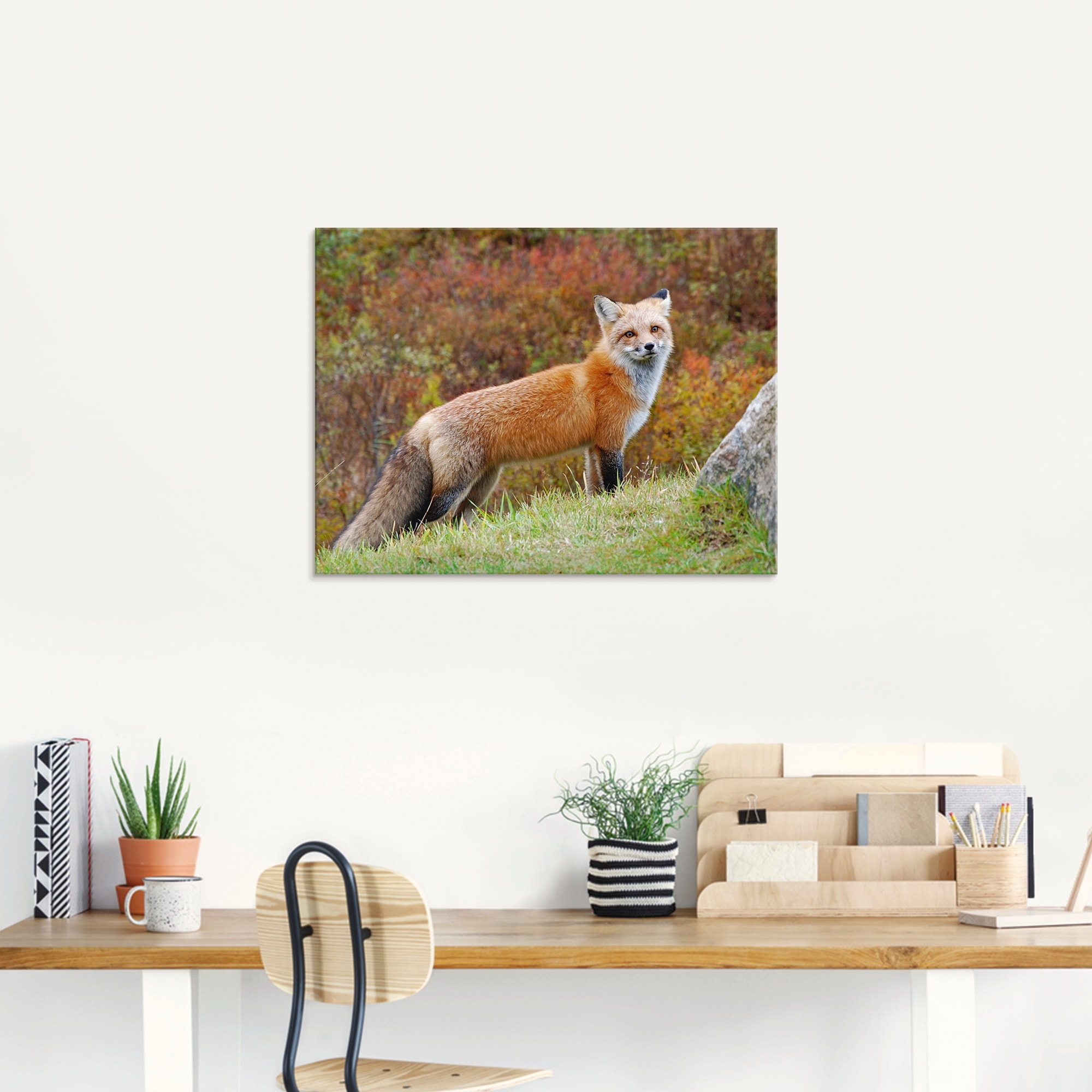 Artland Glasbild »Fuchs I« Wildtiere 1 Stk. tlg. in verschiedenen Größen