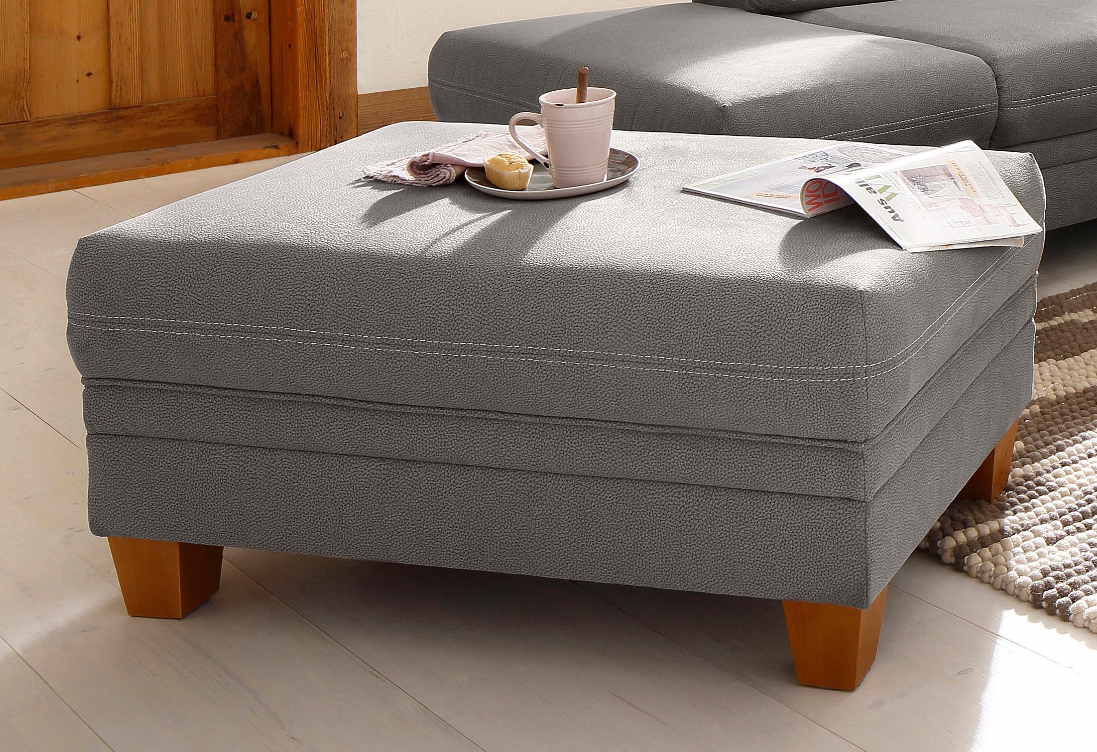 Home affaire Hocker »Husum«, mit Kontrastnaht günstig online kaufen