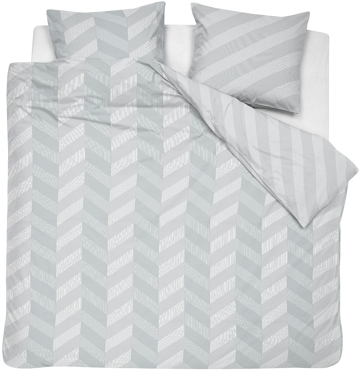 damai Bettwäsche »Atomy« 3 Stk. tlg. mit Fischgrätmuster günstig online kaufen