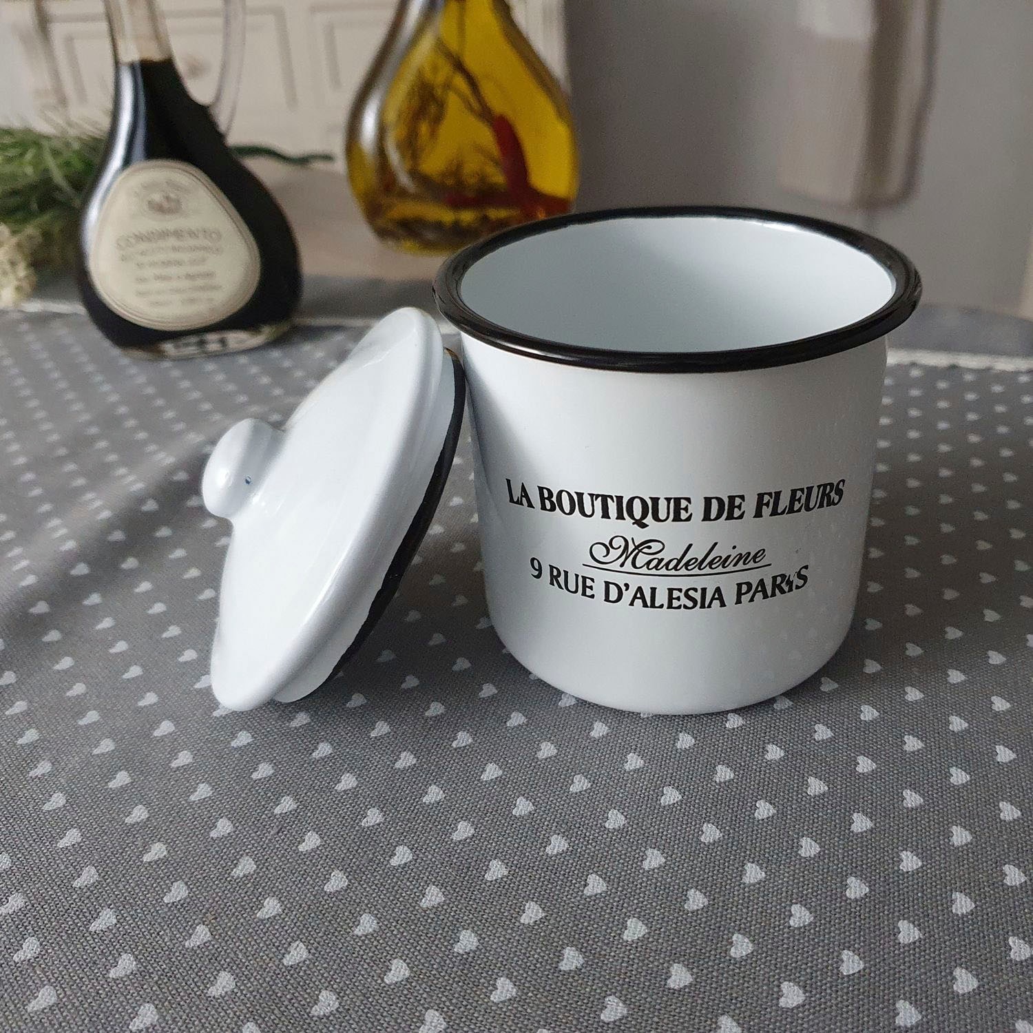 Ambiente Haus Dose »Behälter mit Deckel aus Emaille«