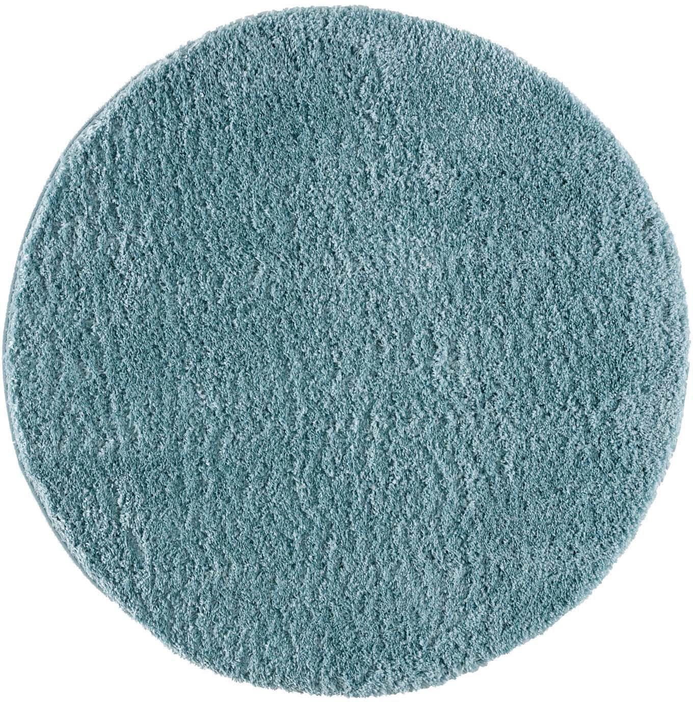Carpet City Hochflor-Teppich »Pulpy 100«, rund, 30 mm Höhe, besonders weich, mit Fransen, Uni Farben