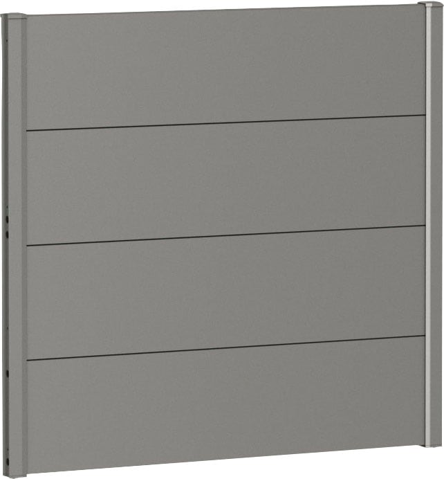 Bild von Biohort Sichtschutzelement, 4 Metall-Paneele und 2 Führungsschienen, LxH: 96x91 cm