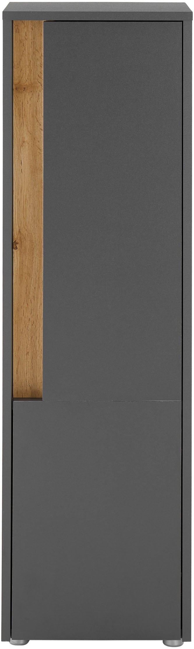 INOSIGN Midischrank »CITY/GIRON, Badschrank mit Griffmulde, Hochschrank in zeitlosem Design«, in den Farben Weiß und Anthrazit verfügbar, viel Stauraum