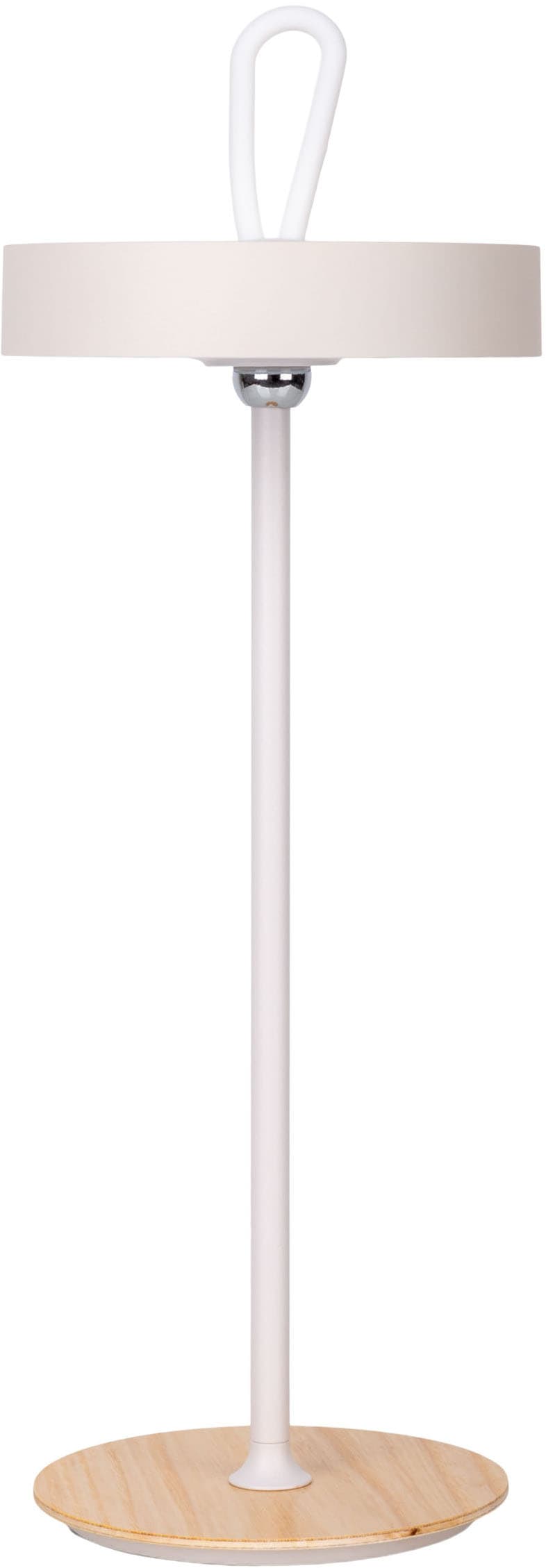 my home LED Tischleuchte »Charmont mit Holzfuß, abnehmbares Kopfteil als Hängeleuchte verwendbar« LED-Modul 1 Stk. Warmweiß aufladbar, inkl Akku + USB Kabel, Kopfteil magnetisch, abnehmbar, Holz