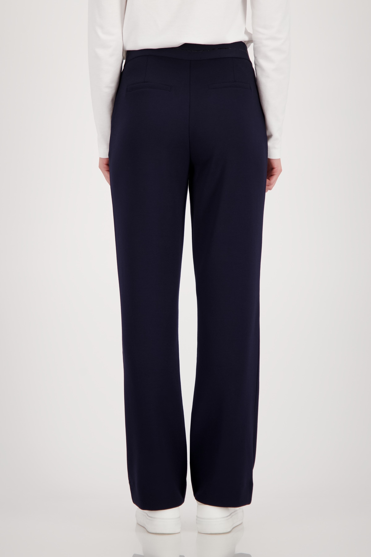 Monari Jogger Pants »Basic Lurex«  elastischer Bund mit Glitzerstreifen, Straight Fit