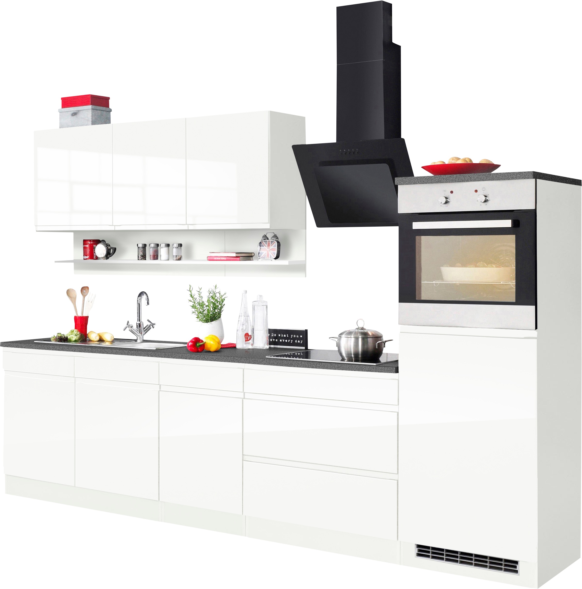 KOCHSTATION Küchenzeile »KS-Virginia« Breite 290 cm, wahlweise mit Induktio günstig online kaufen