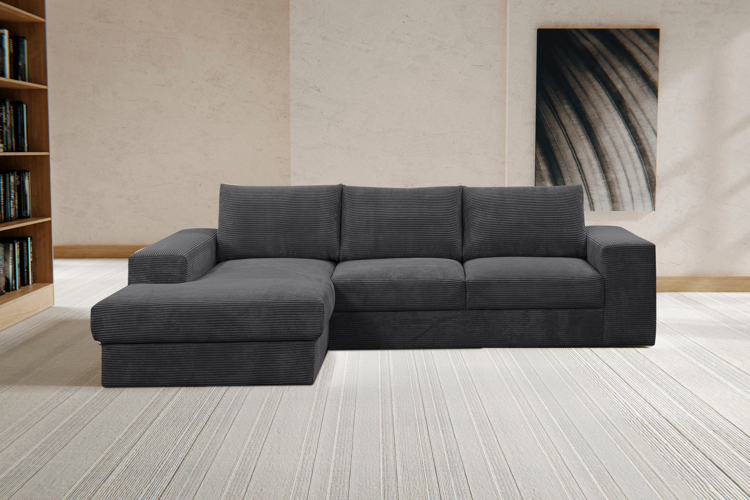 WERK2 Ecksofa »Rozzana Design Ecksofa mit hohem Komfort, zeitlos & elegant, günstig online kaufen