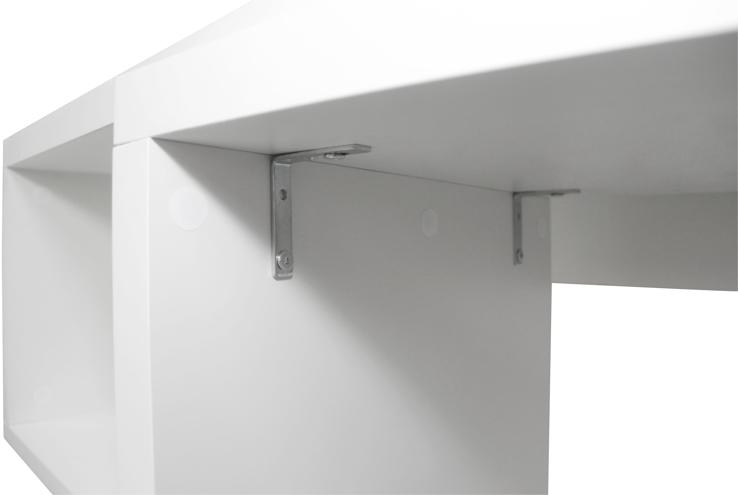 Places of Style Schreibtisch »Lopar, Eckschreibtisch«, rollbares Tischelement, großzügige Arbeitsfläche, Winkel 180x129 cm