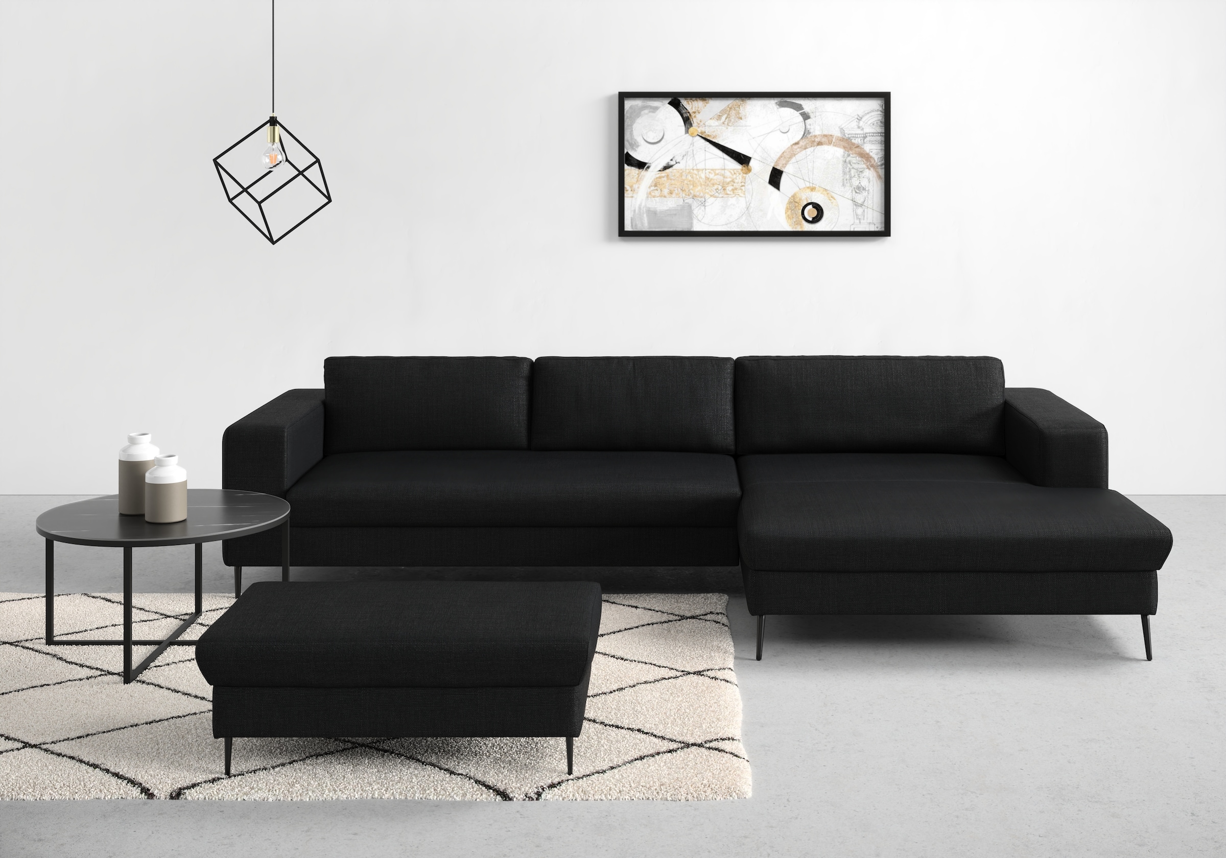 DOMO collection Ecksofa »Modica, zeitlos und elegant, L-Form«, moderne Opti günstig online kaufen