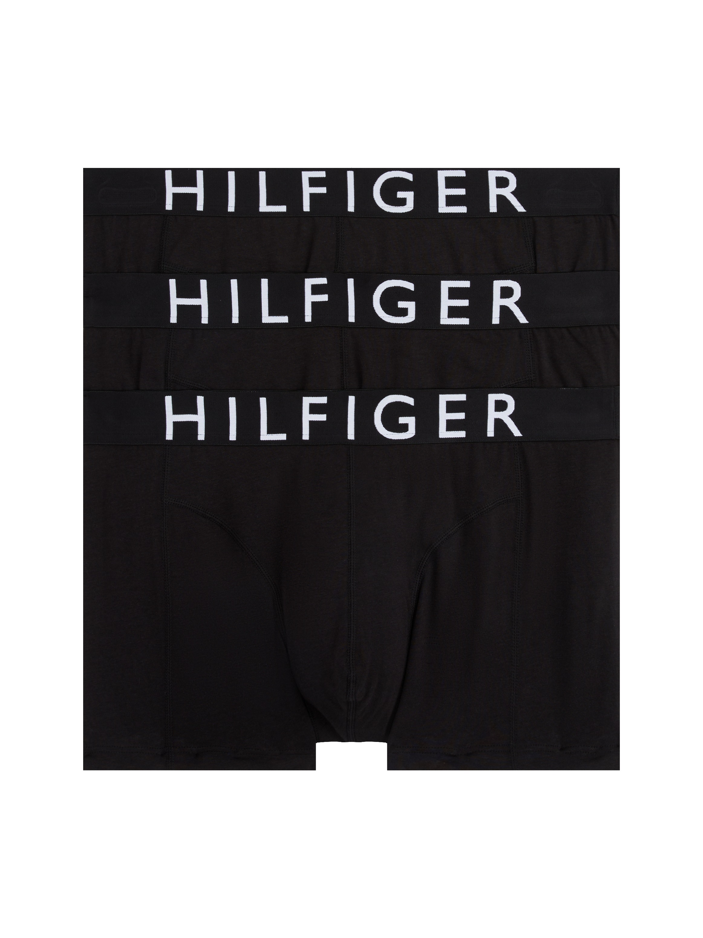Tommy Hilfiger Underwear Trunk »mit Kontrast-Logo-Taillenbund«, (3 St.), aus Stretch-Baumwolle, normale Leibhöhe