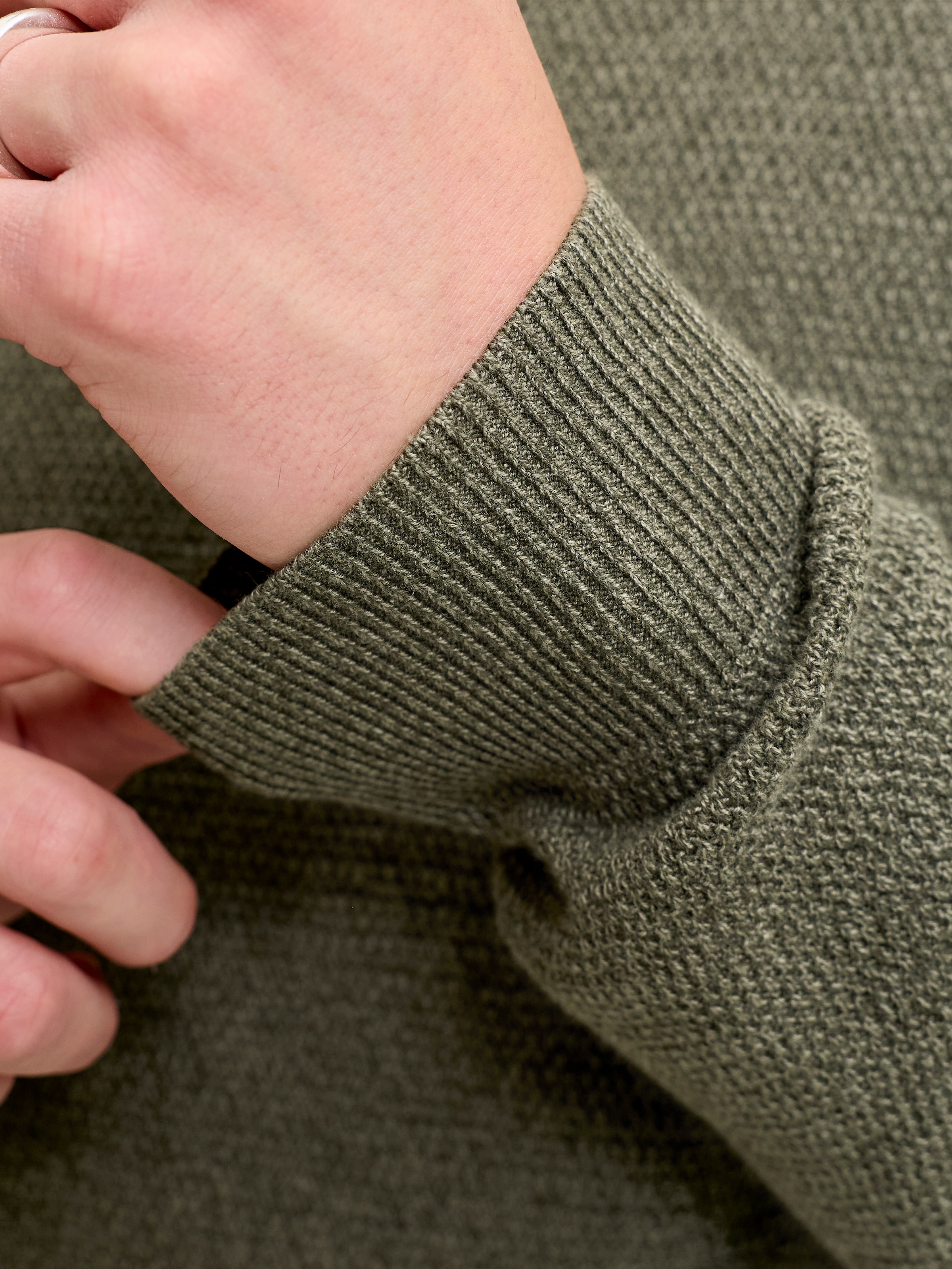 Jack & Jones Strickpullover »JJERYDER KNIT CREW NECK NOOS« Baumwolle, regular fit