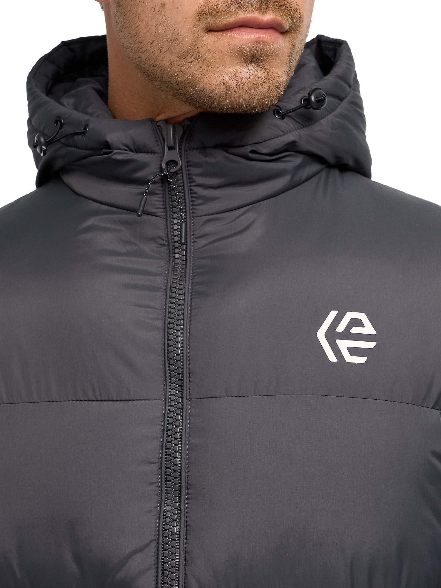Indicode Steppjacke »INAlanin Solid« mit Kapuze Kunstfaser, mit Steppung