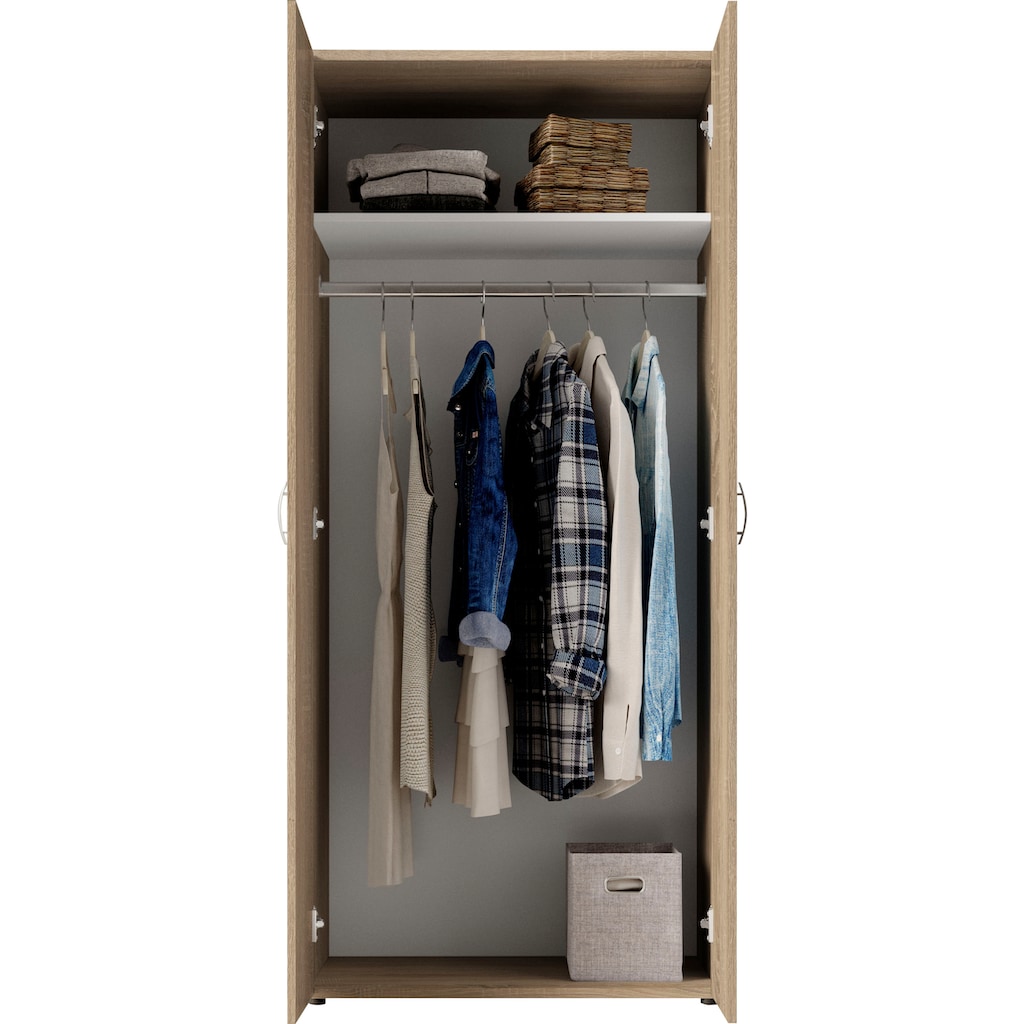 Schlafkontor Drehtürenschrank »Base Kleiderschrank Garderobe Hochschrank«