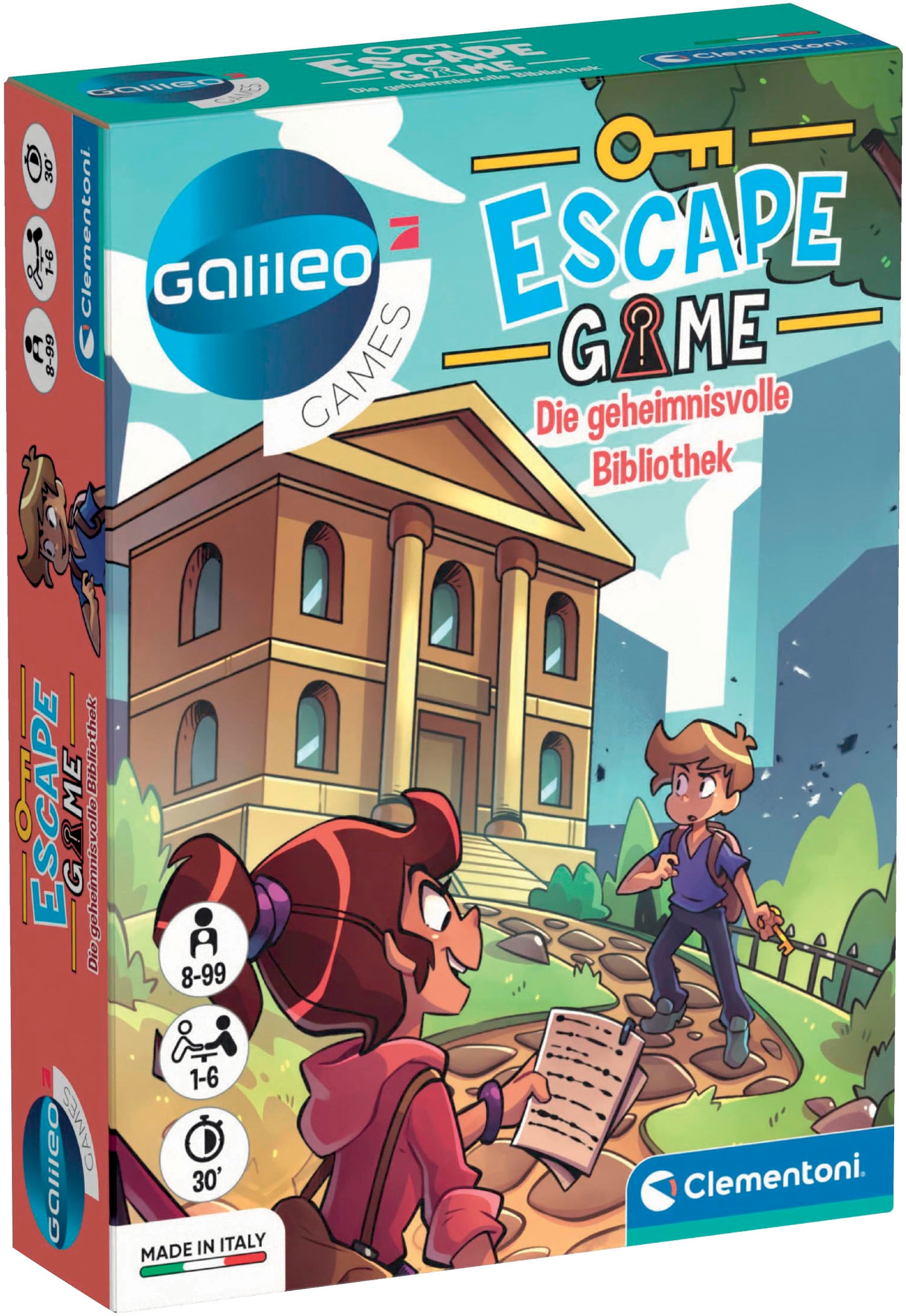 Clementoni® Spiel »Galileo Games, Escape Games, Die geheimnisvolle Bibliothek«, Made in Europe