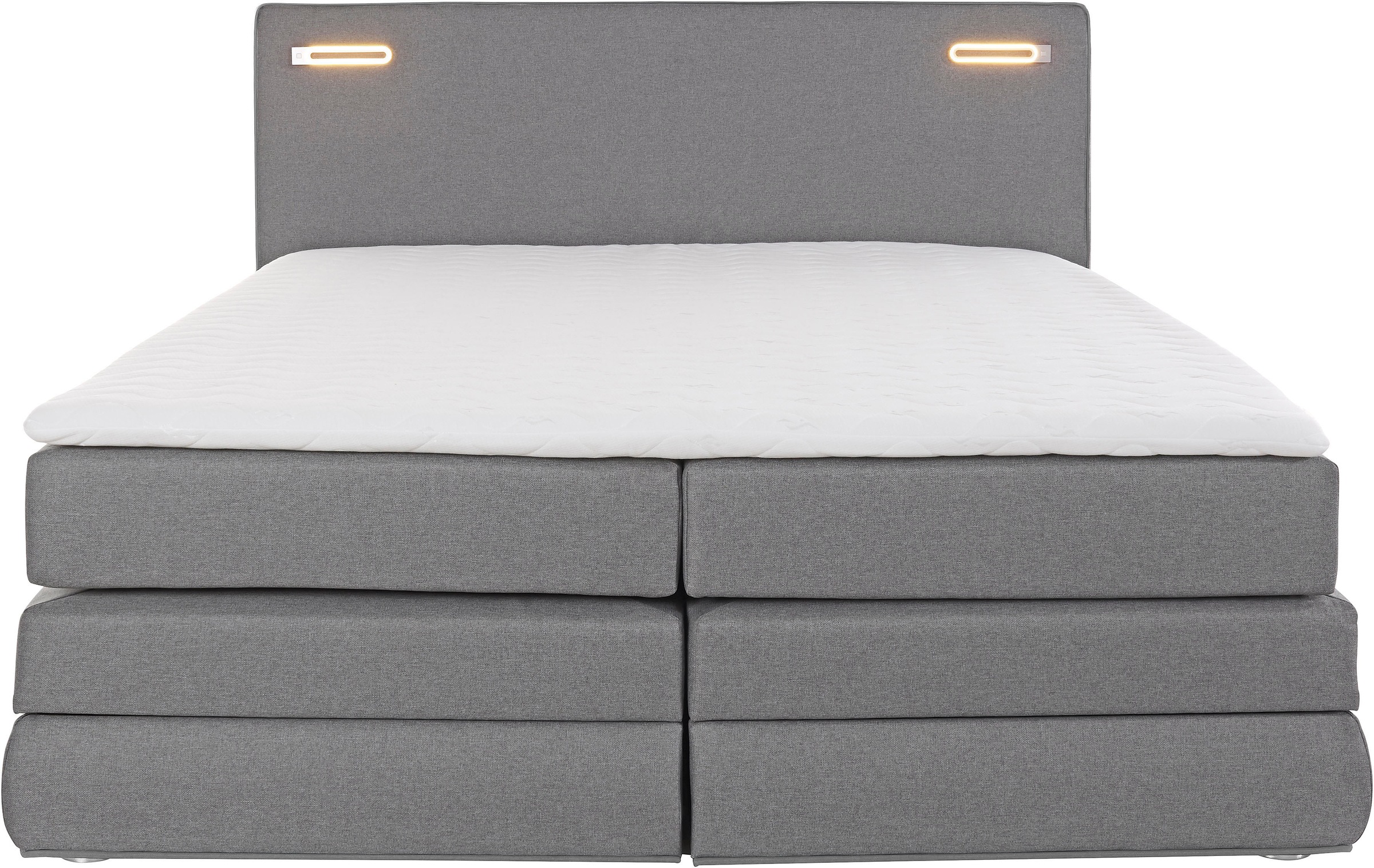 COLLECTION AB Boxspringbett »Ninoni«, inkl. Bettkasten, Topper und wahlweise mit LED-Beleuchtung, Liegefläche 180 x 200 cm