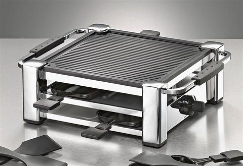 Rommelsbacher Raclette RCC1000, 4 Raclettepfännchen, 1000 Watt