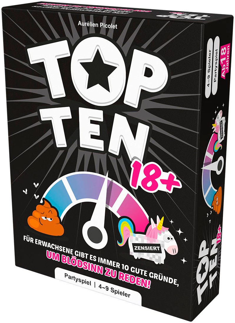 Asmodee Spiel »Top Ten 18+«