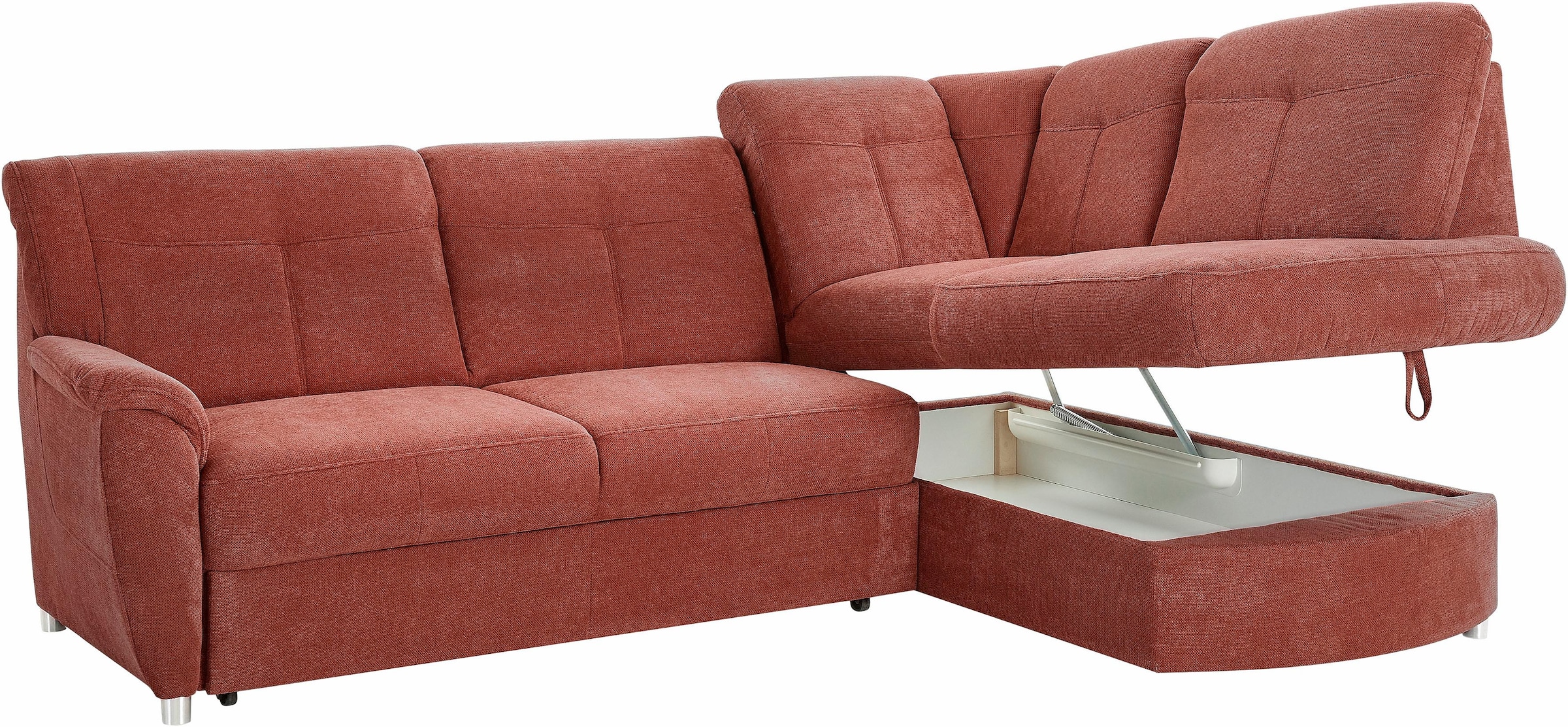 sit&more Ecksofa »Sonoma L-Form«, wahlweise mit Bettfunktion und Bettkasten