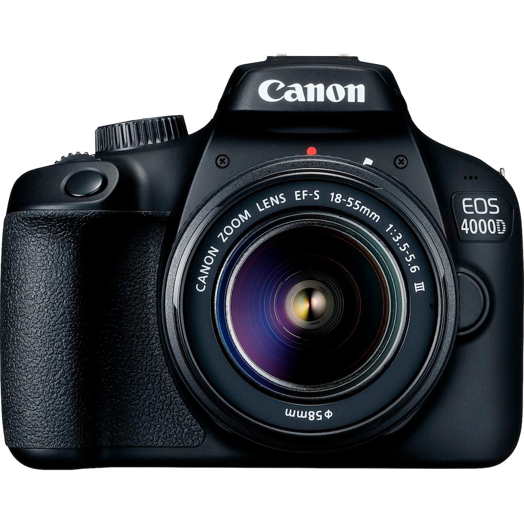 Canon Spiegelreflexkamera »EOS 4000D 18-55mm III«, EF-S 18-55mm f/3.5-5.6 III, 18 MP, WLAN (Wi-Fi)