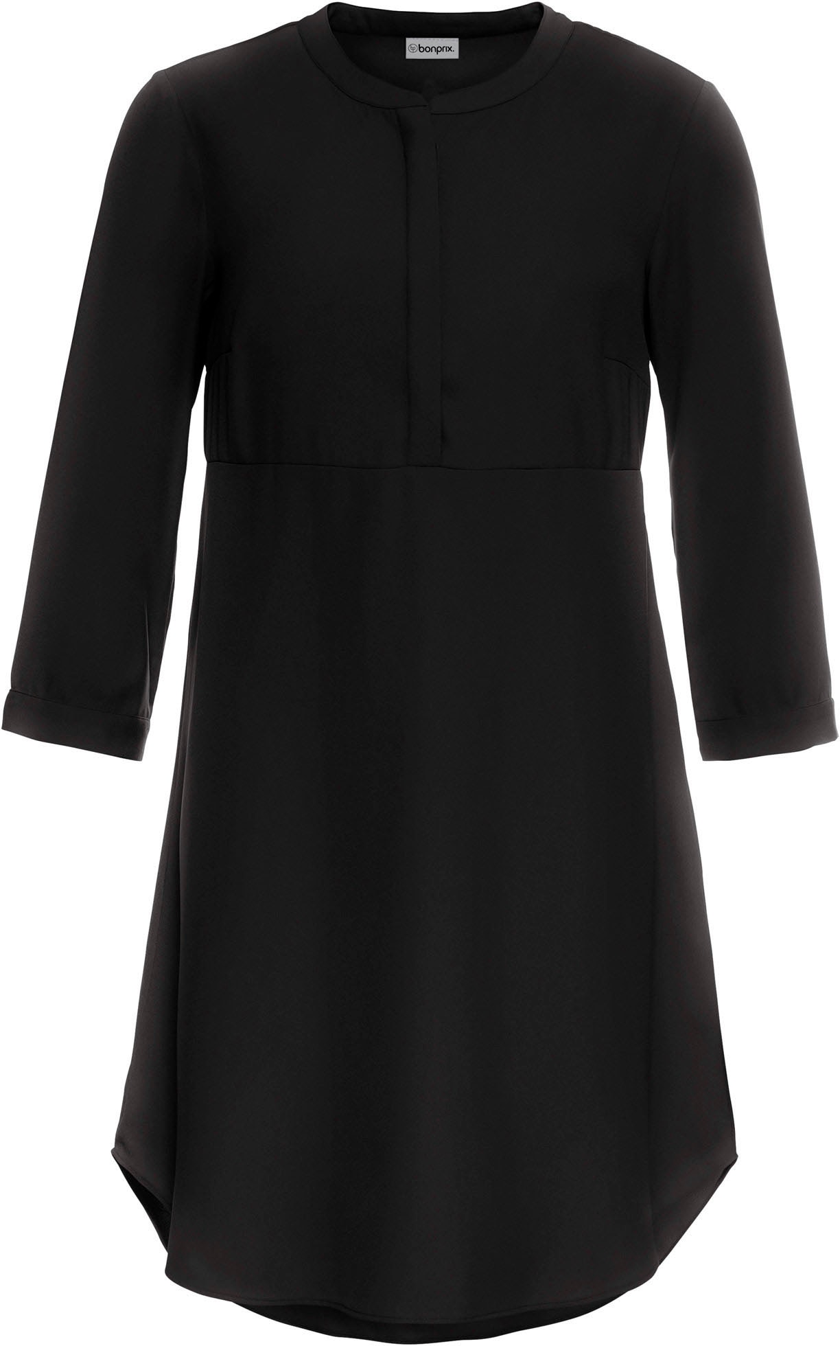 bonprix Blusenkleid für modischen Auftritt, aus Polyester, Regular Fit, mit 3/4-Ärmeln