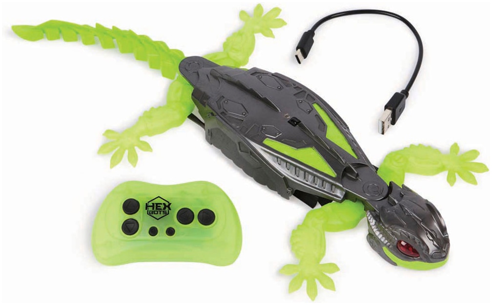 RC-Tier »Hexbots Wall Crawler Gecko RC«, mit LED-Augen