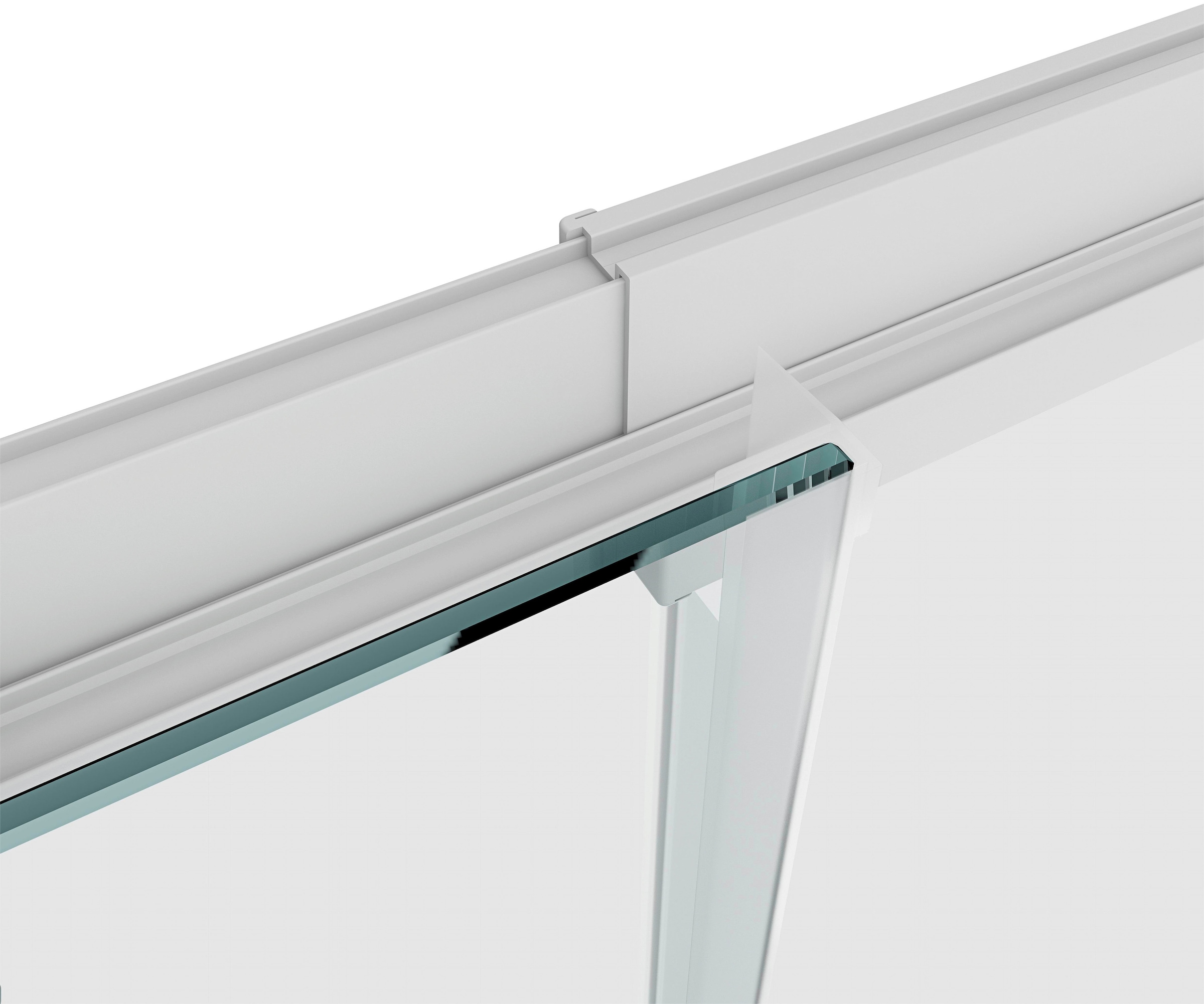 Marwell Eckdusche »Glasdusche Flexi 90x90x190 cm«, Variable Breite 77 cm bis 90 cm, Duschkabine mit Eckeinstieg