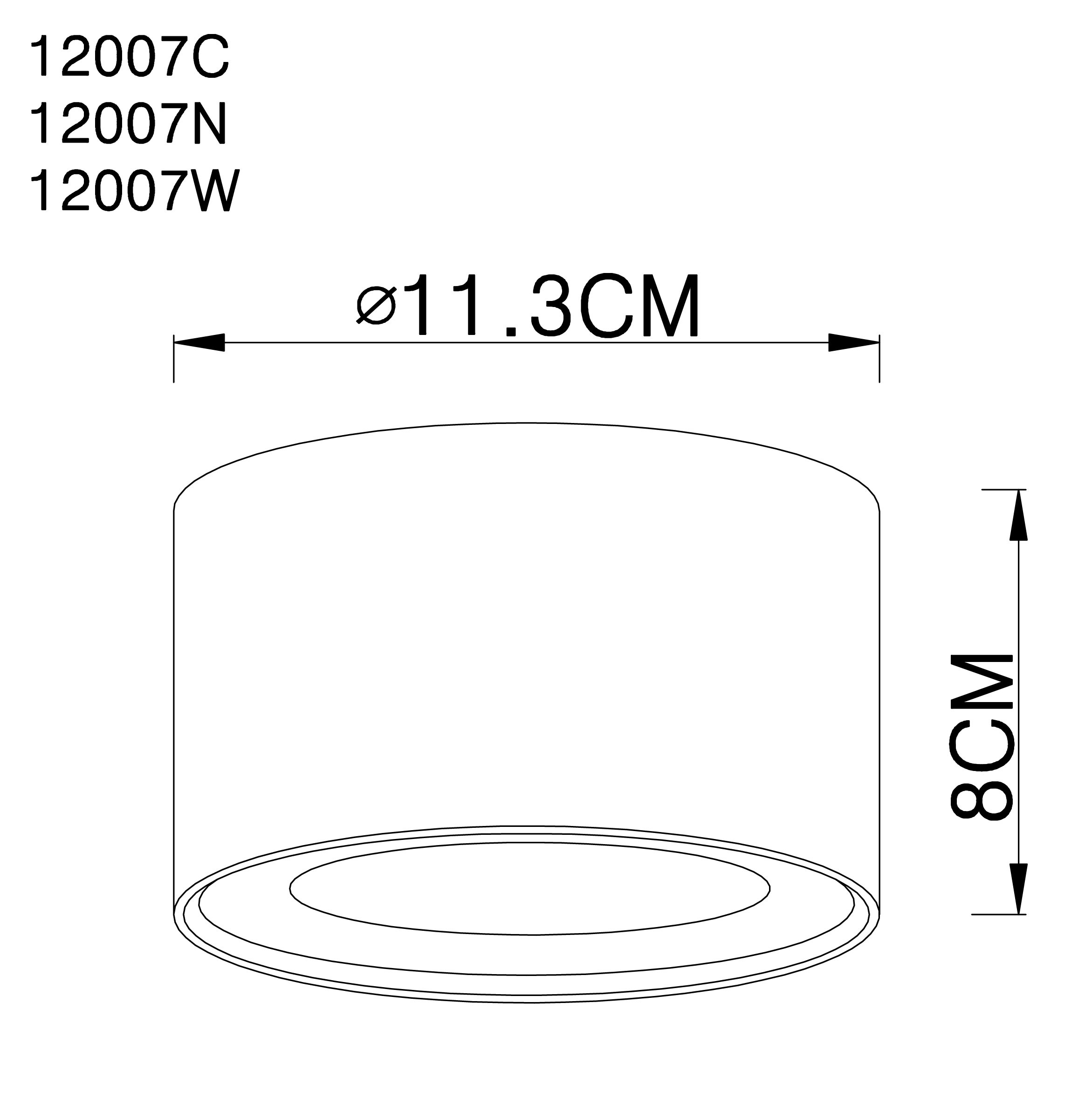 GLOBO LIGHTING LED Deckenleuchte »SERENA«, Leuchtmittel LED-Modul | LED fest integriert, Deckenlampe / Wohnbereich/ Nickel matt / rund / Aufbauleuchte