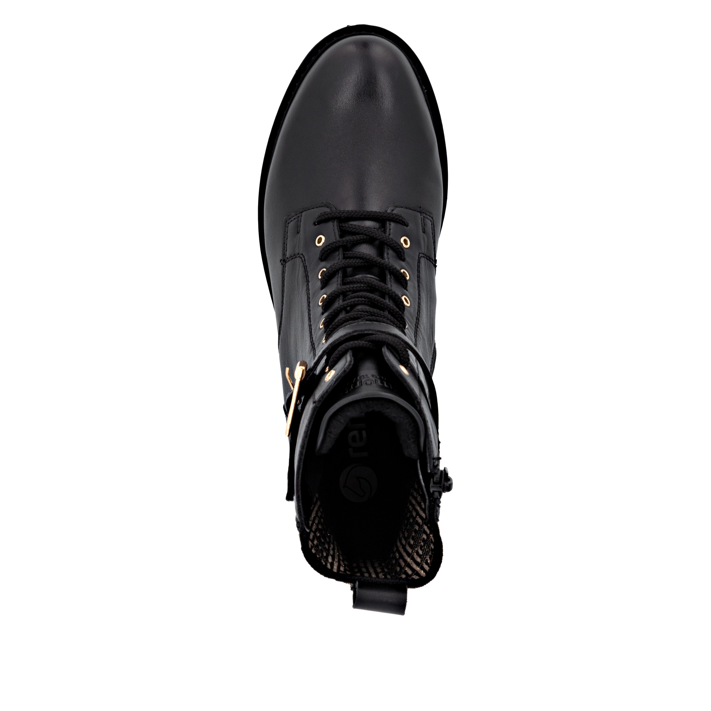 Remonte Schnürstiefelette, Schnürboots, Profilsohle, Blockabsatz, mit Innenreißverschluss