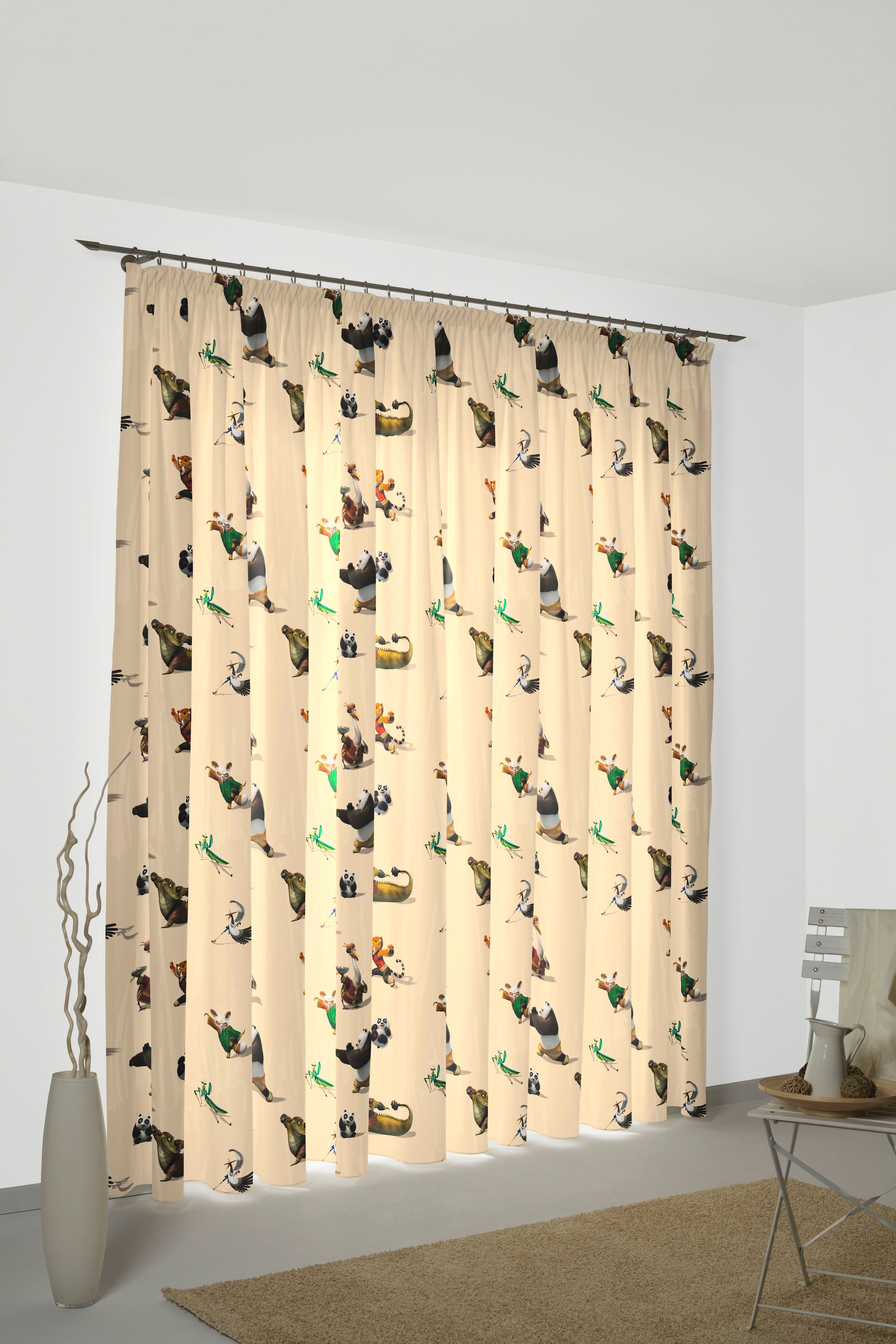 Wirth Vorhang »Kung Fu Panda« Multifunktionsband 1 Stk. tlg. Universal Pict günstig online kaufen