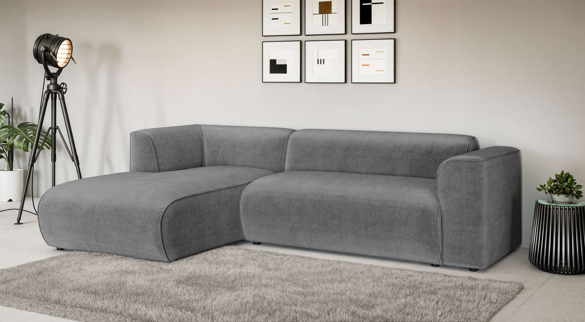 INOSIGN Ecksofa »MERID L-Form (257 cm), zeitlos & stilvolles Design,« Aufwe günstig online kaufen